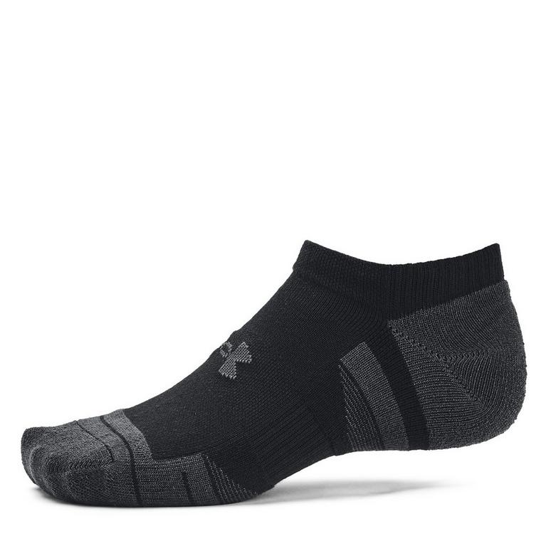 Black Jet Gray - Under Armour - Tech Adults Performance No Show Socks 3 Pack - 3