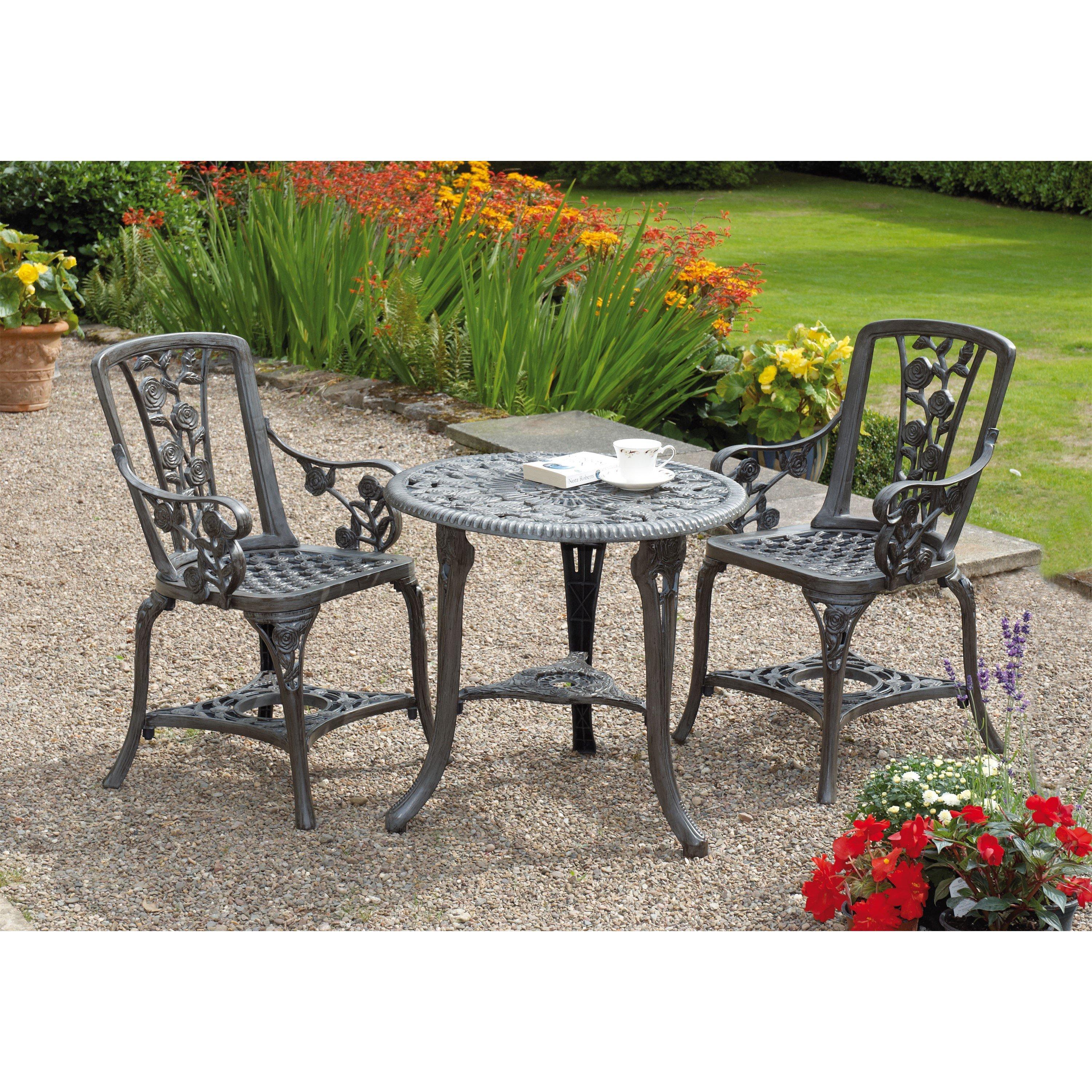 Grey - Greenhurst - Rose Armchair Patio Set - 1