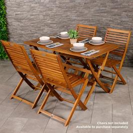 Charles Bentley ACACIA WOOD RECTANGULAR DINING TABLE