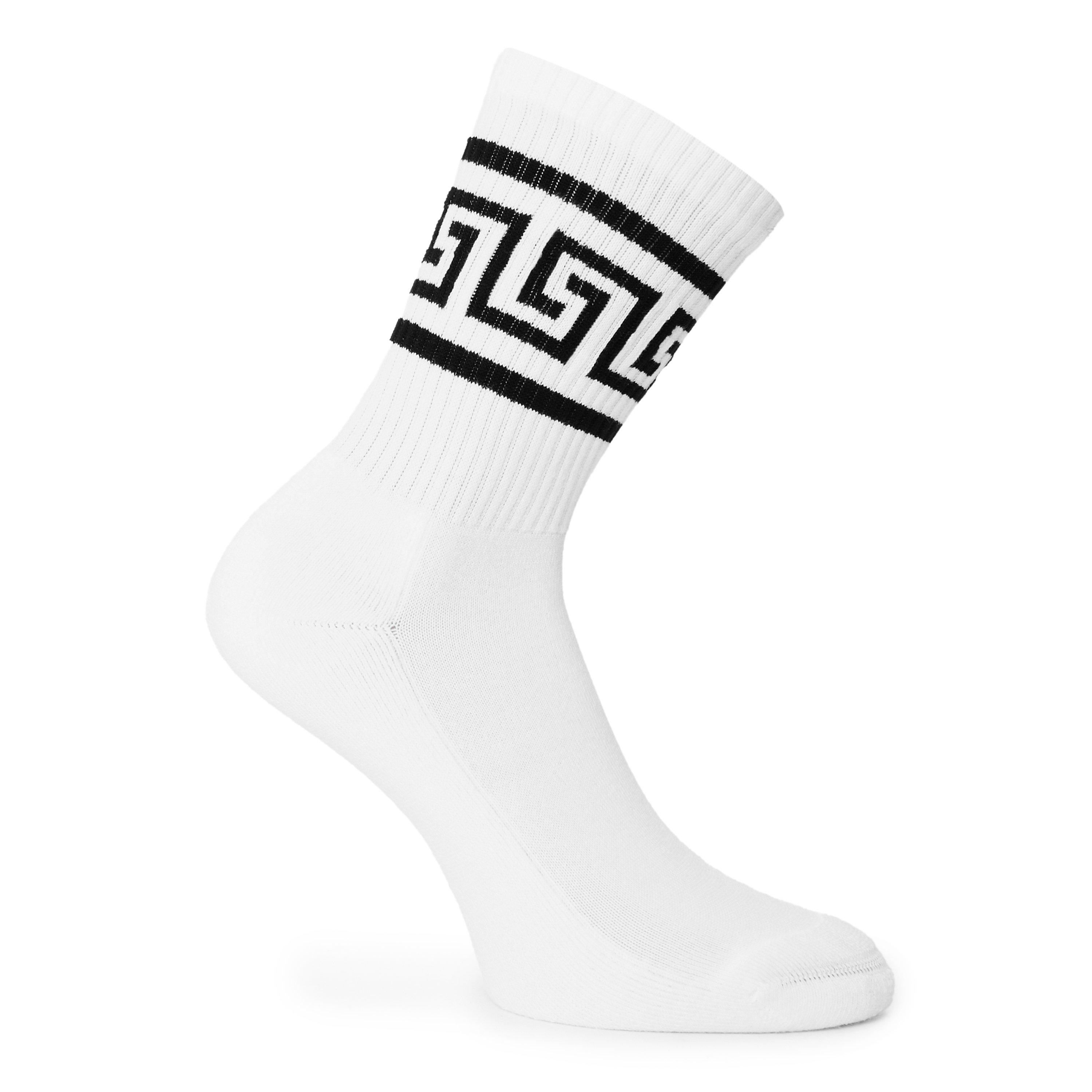 White 2W020 - Versace - Versace Logo Socks Jn71 - 1