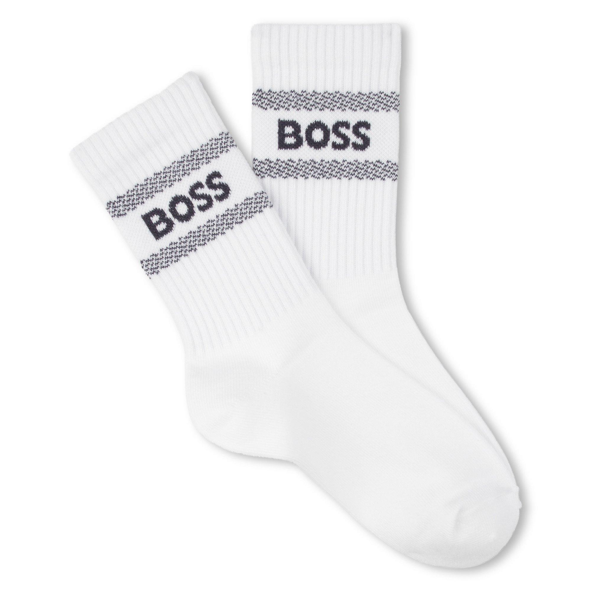 Navy 849 - Boss - Kids' 2-Pack Ankle Socks - 2