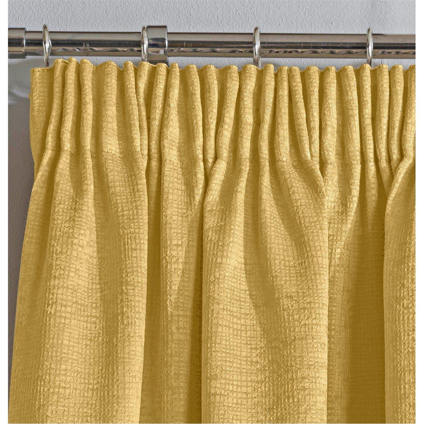 Ochre - Enhanced Living - Matrix Ochre Thermal Blockout Tape Top Curtain - 2