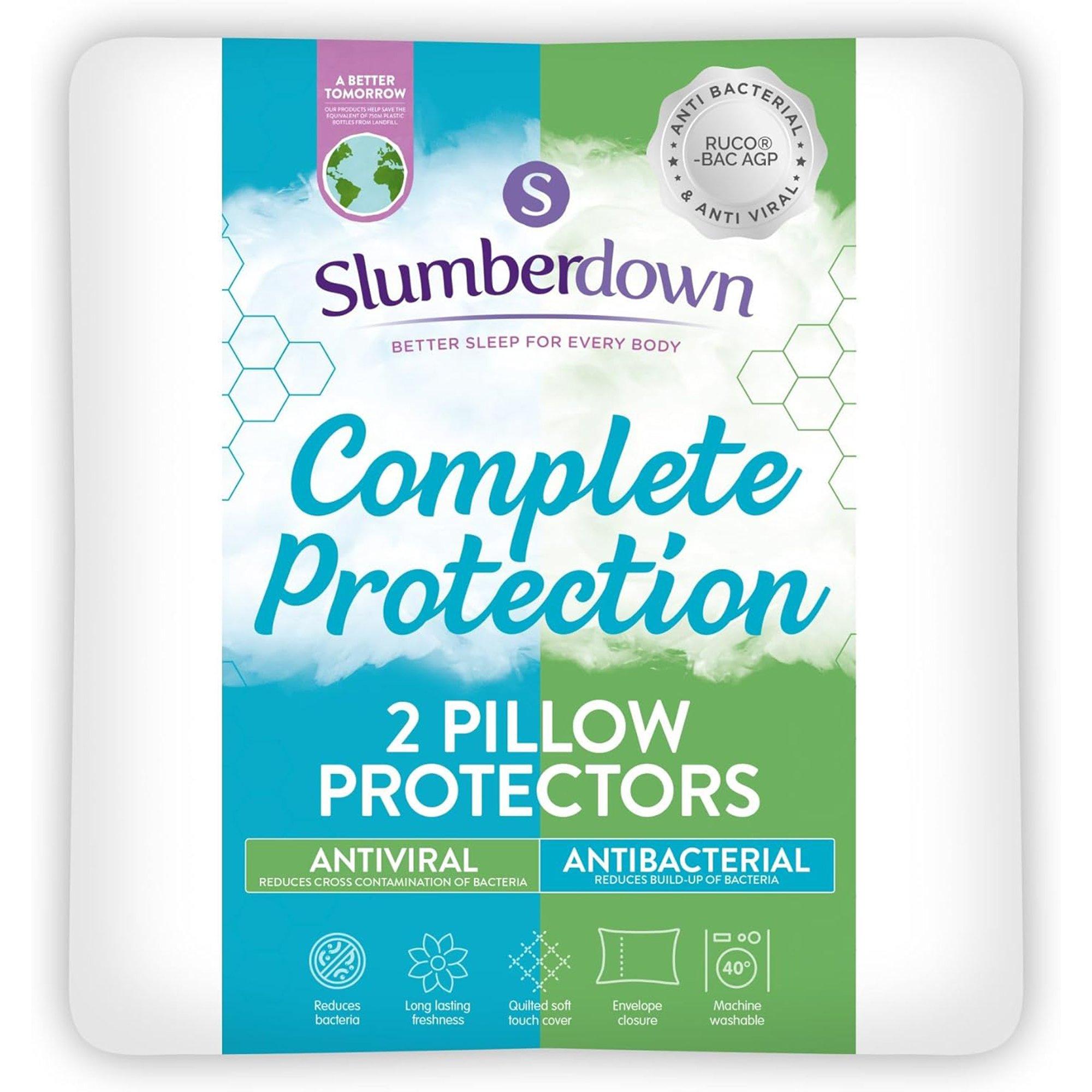 White - Slumberdown - Complete Protection Pillow Protector - 1