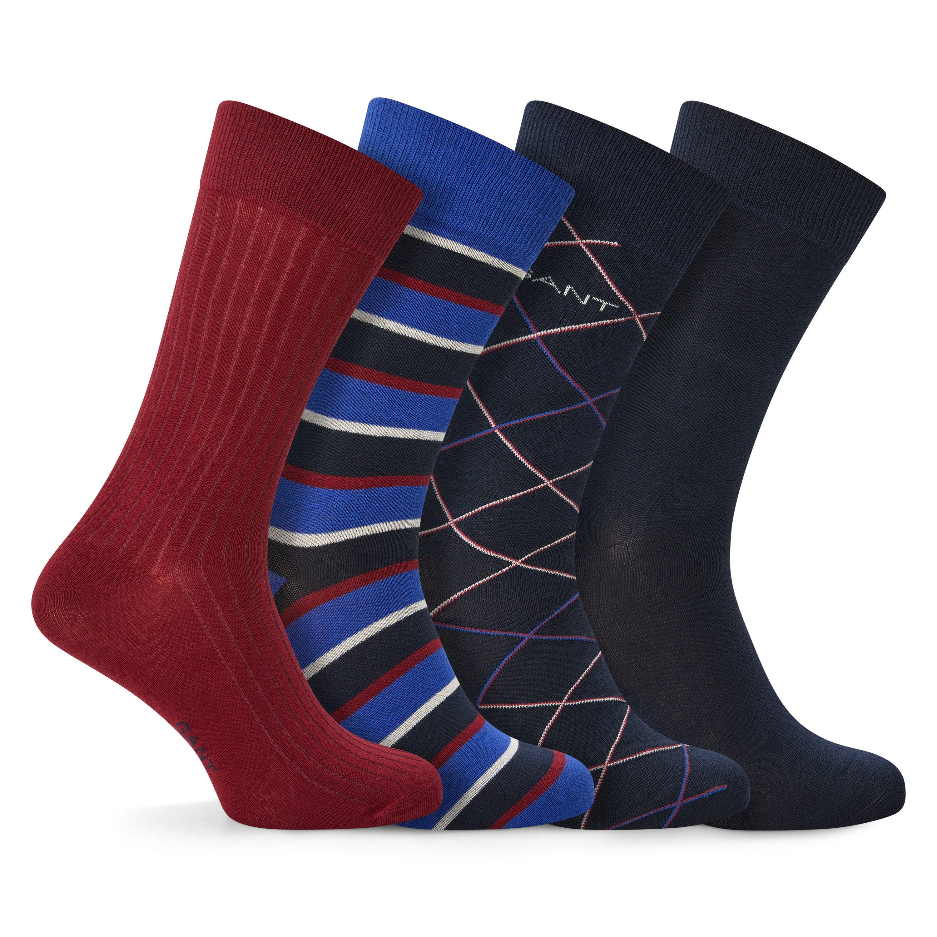 GANT Mens 4 Pack Gift Box Socks, Assorted, Size 43-45, Men - Image 3