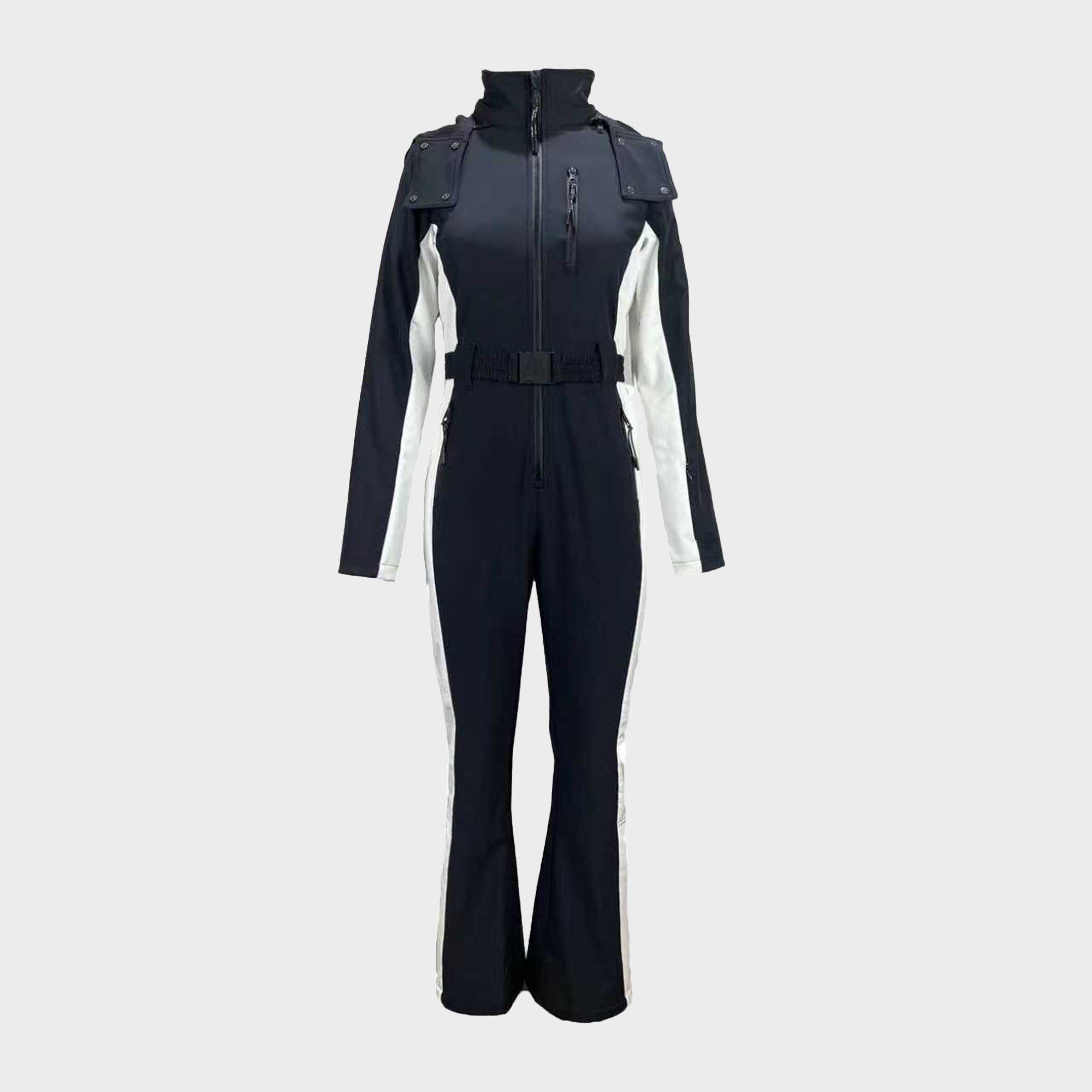 Black - Jack Wills - Women's JW Stripe Waterproof Windproof Ski Suit - 1