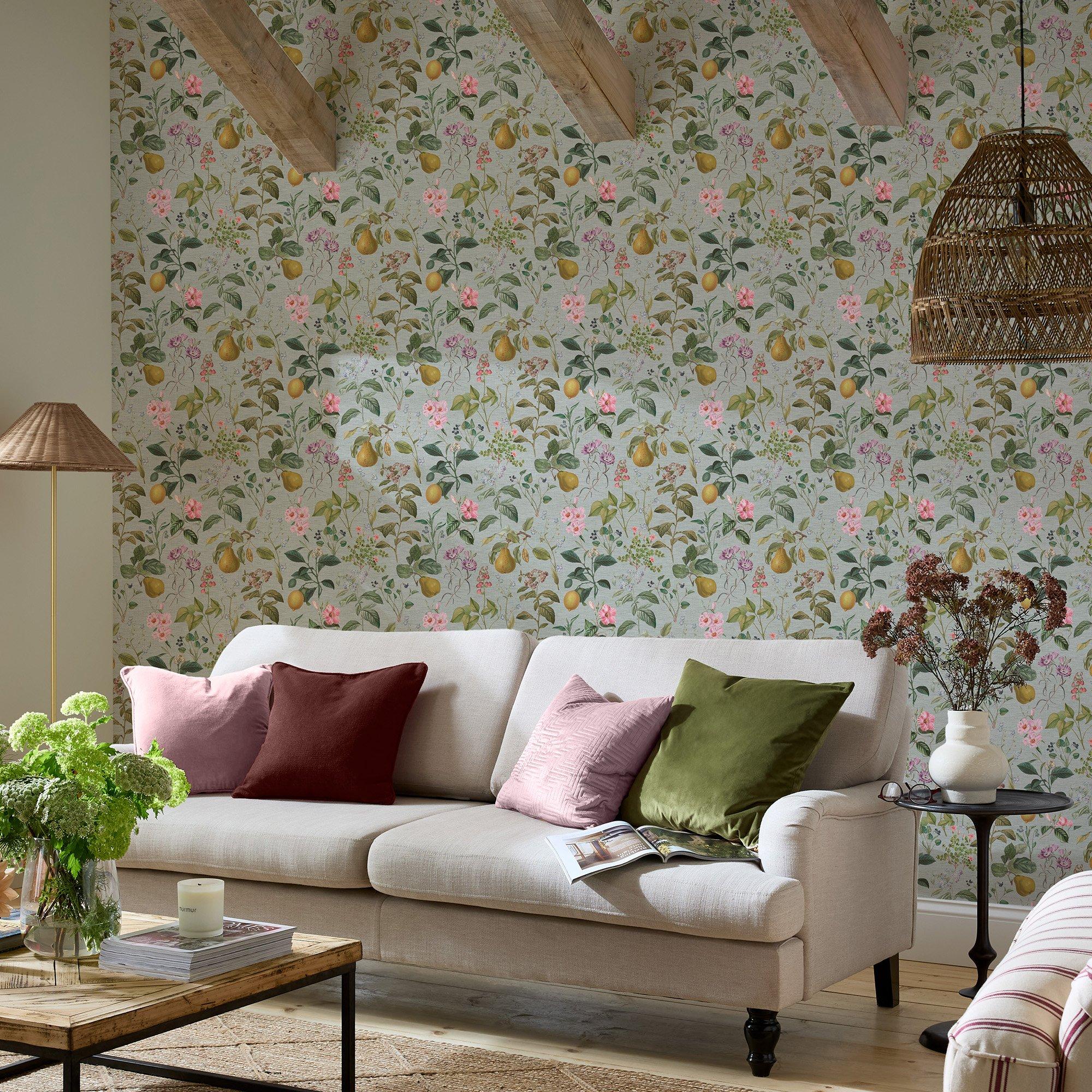 Sage - Superfresco Easy - Ophelia Sage Wallpaper - 1