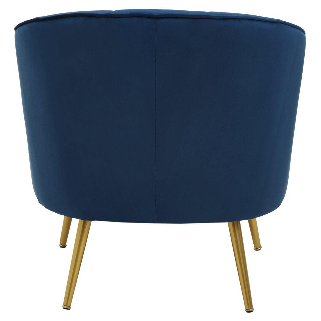 Blue - Interiors by Premier - Yolanda Midnight Velvet Chair - 5