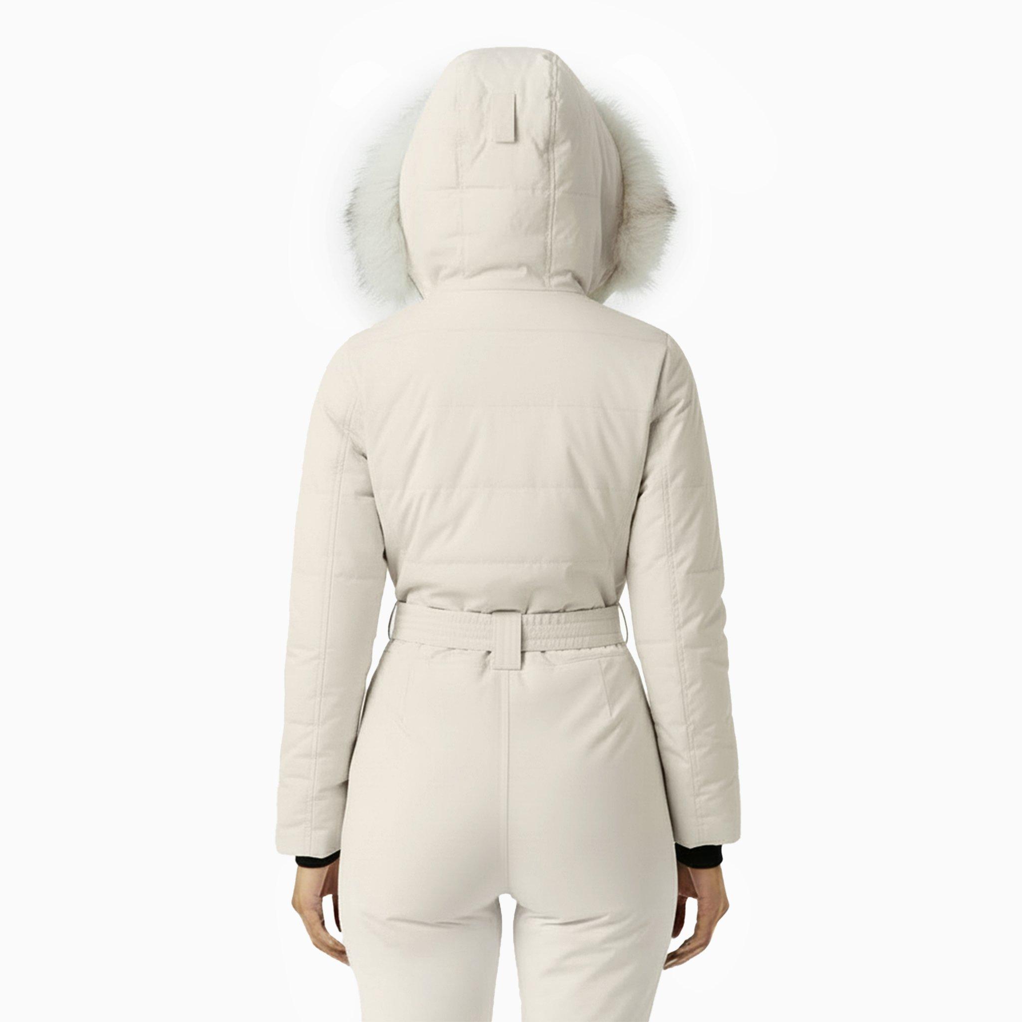Cream - Jack Wills - Women's Waterproof Long Sleeve Ski Suit - 4