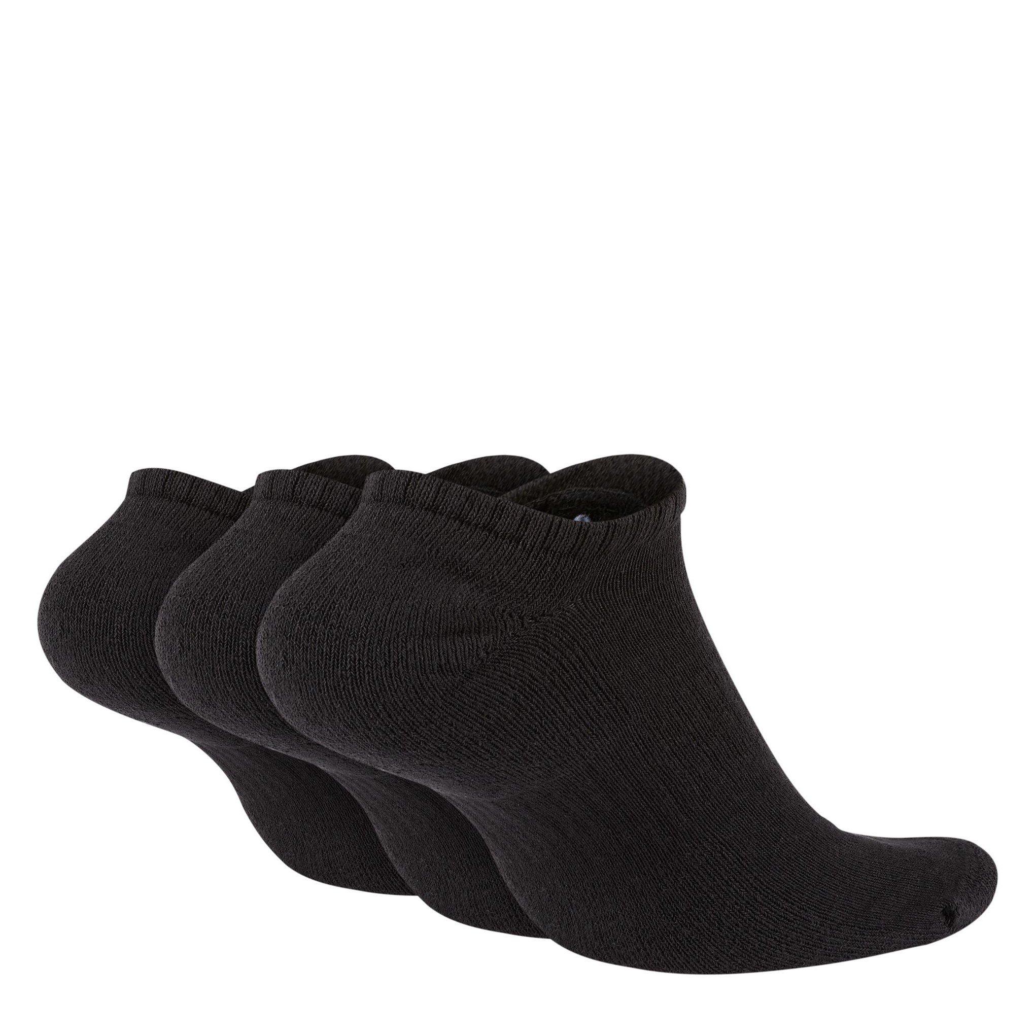 Black/White - Nike - 3 Pack Cushioned No Show Socks - 2