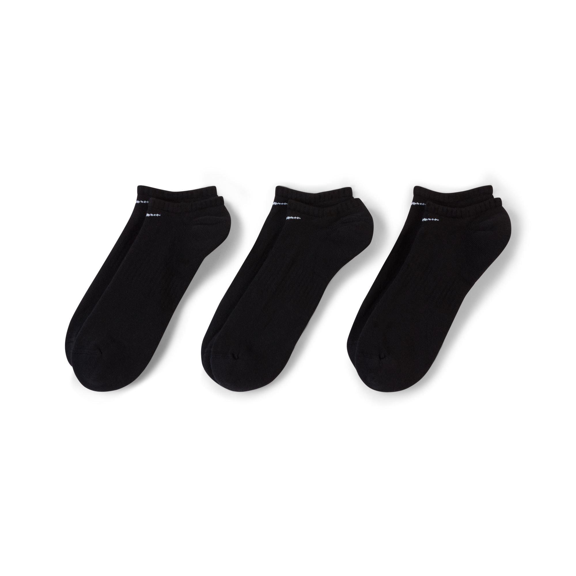 Black/White - Nike - 3 Pack Cushioned No Show Socks - 4