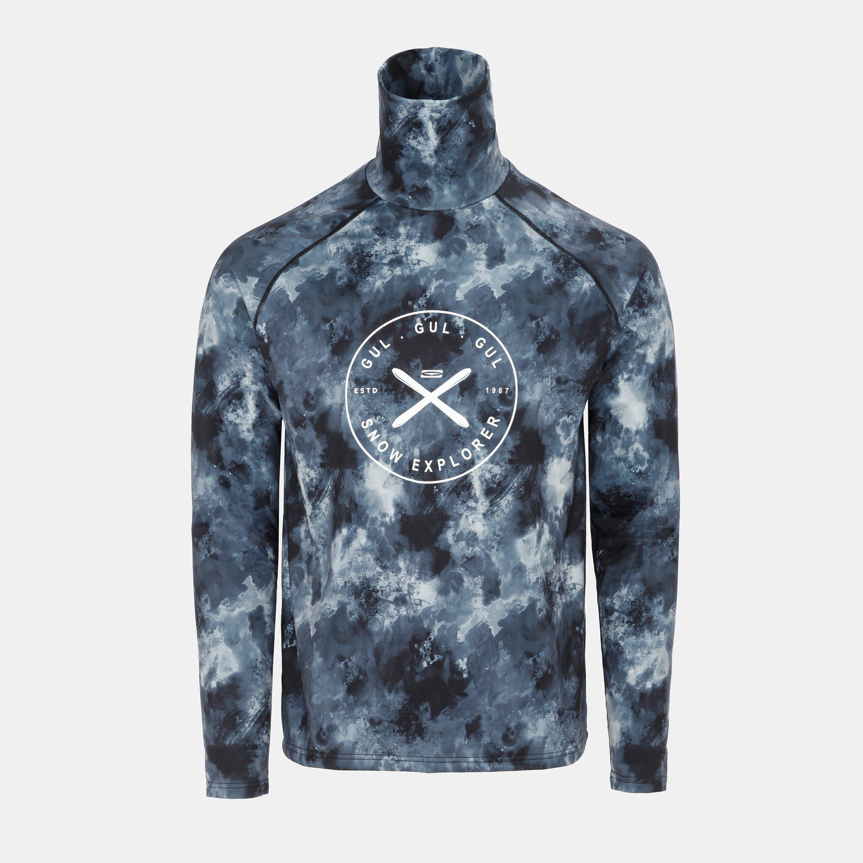 мъжко 's Powder Thermal Funnel Neck Long Sleeve Baselayer Top