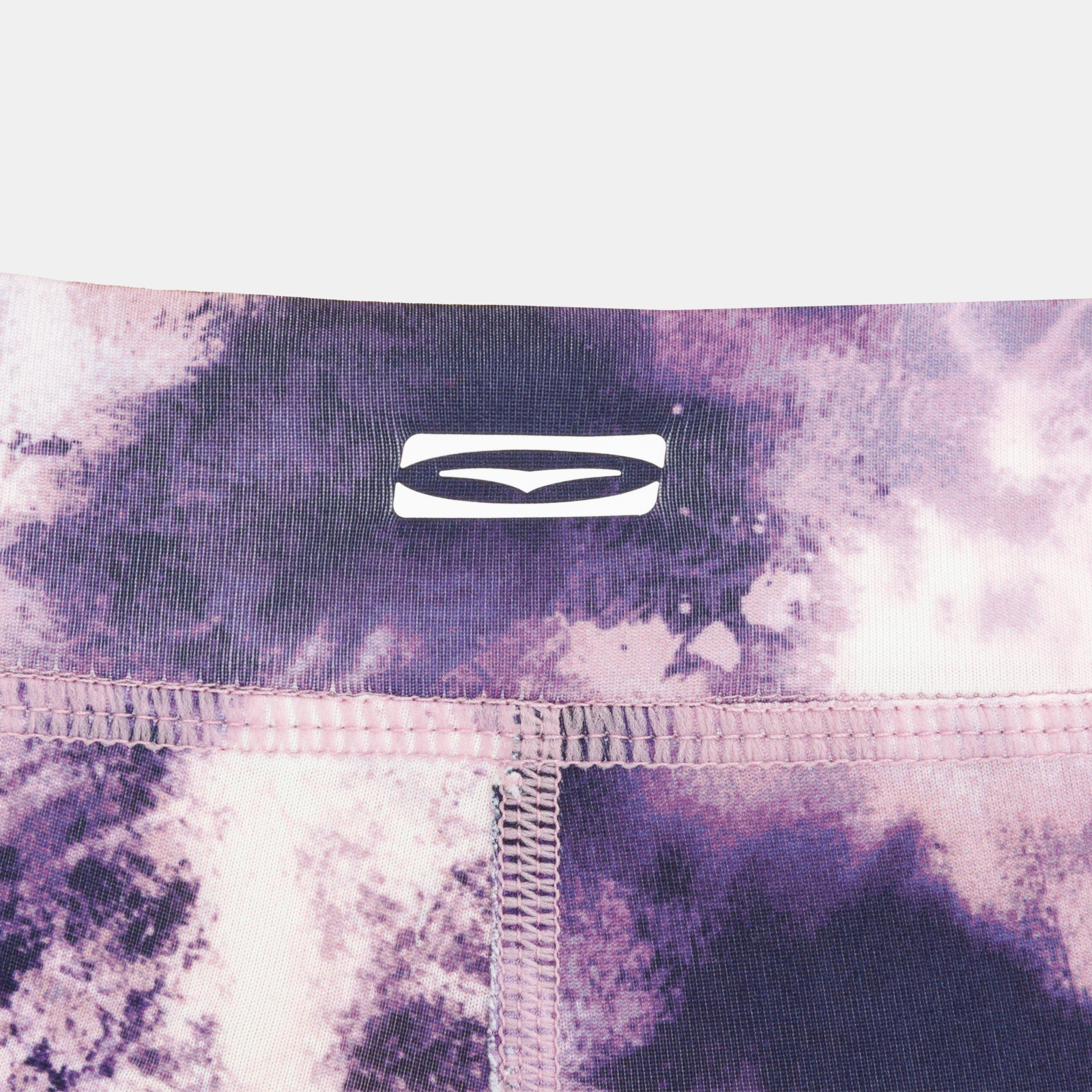 Roze AOP - Gul - Powder Mid Rise Full Length Slim Fit Baselayer Leggings - 5