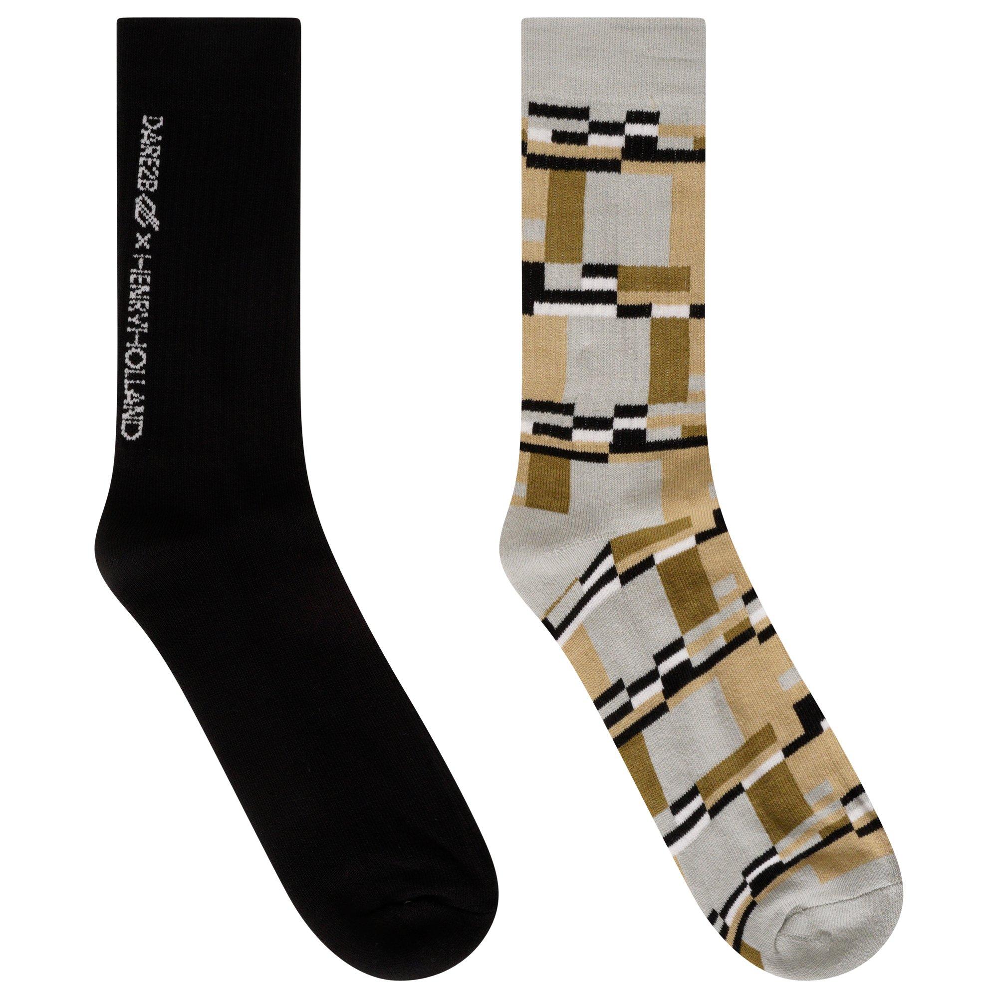 Blk/Heroprnt - Dare 2b - TwoOfAPairSe Quarter Socks - 1