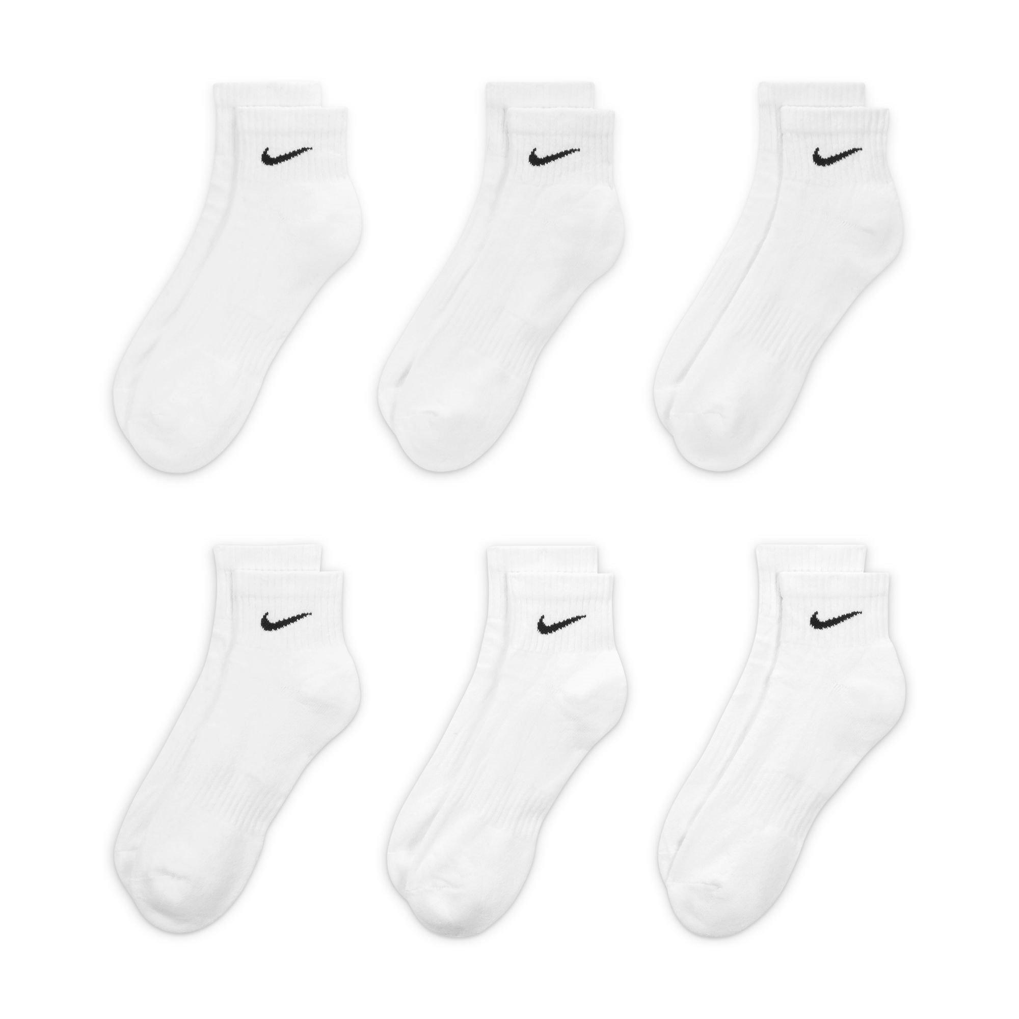 White/Black - Nike - Nike 6pk Quarter Sox Sn00 - 3