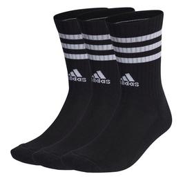 adidas 3 Stripes Cushioned Adults Crew Socks