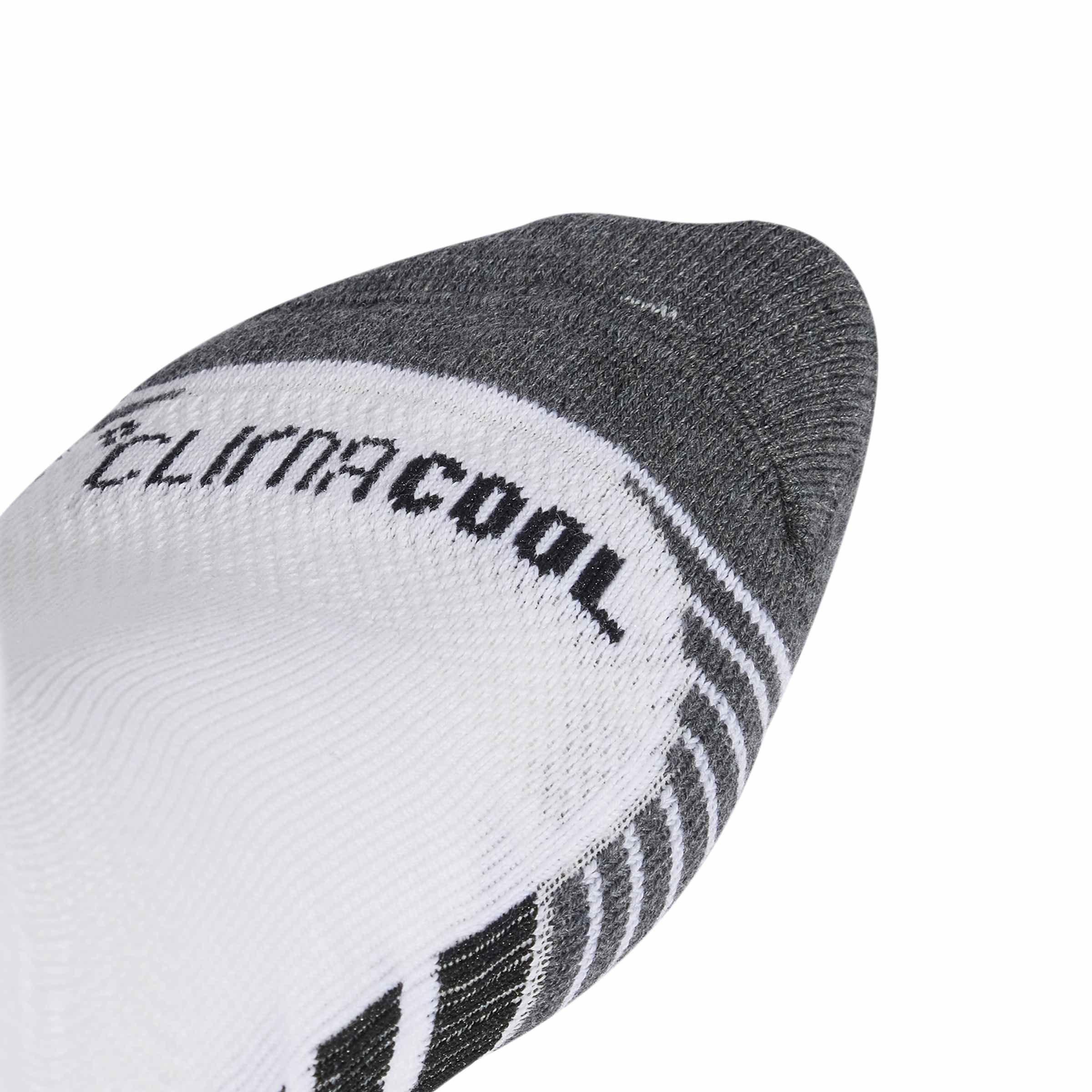White/Black - adidas - Unisex Cushioned Cotton Quarter Socks 3 Pack - 4