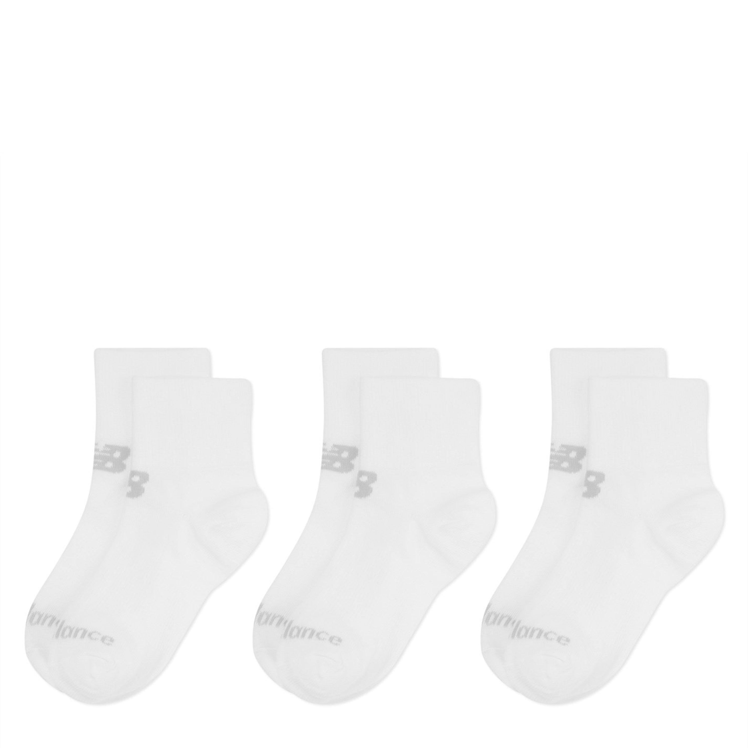 White - New Balance - New 3 Pack Ankle Socks - 1