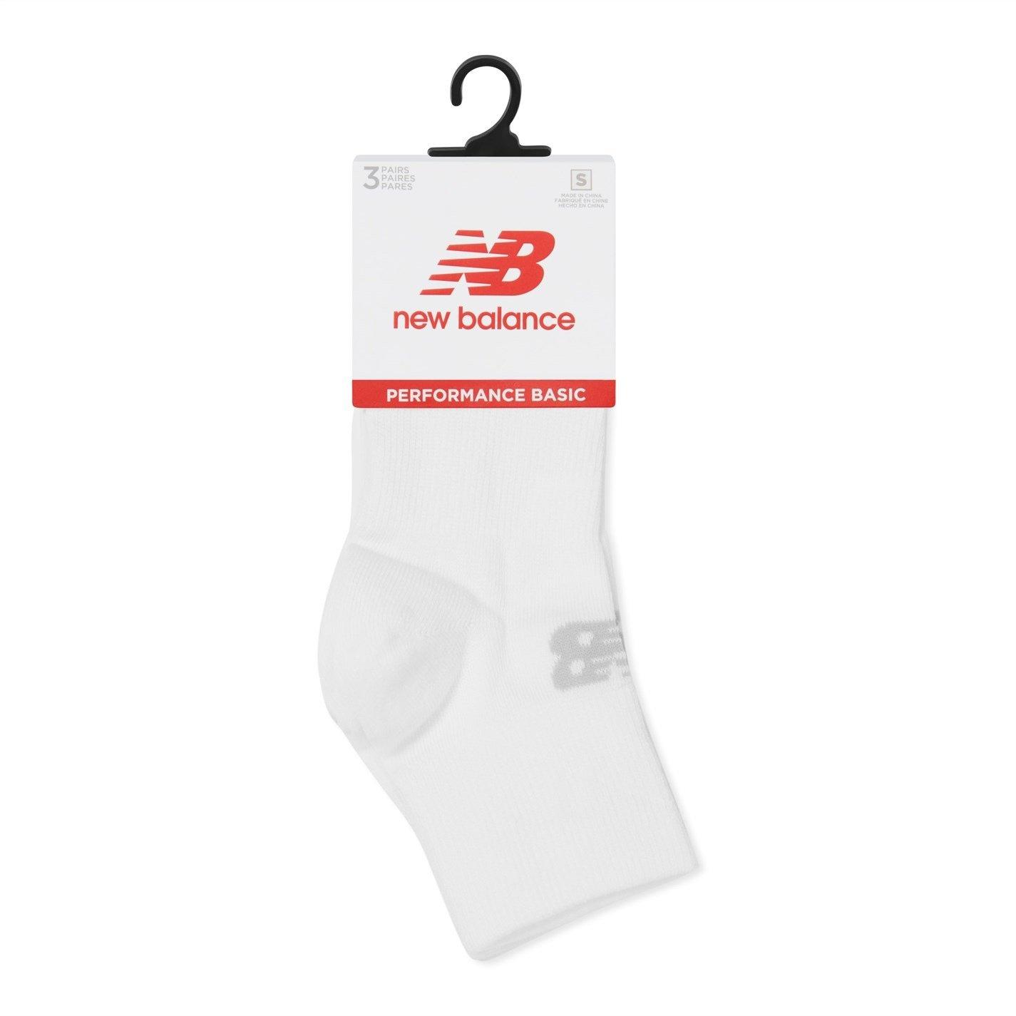 Hvid - New Balance - 3 Pack Ankle Socks - 3