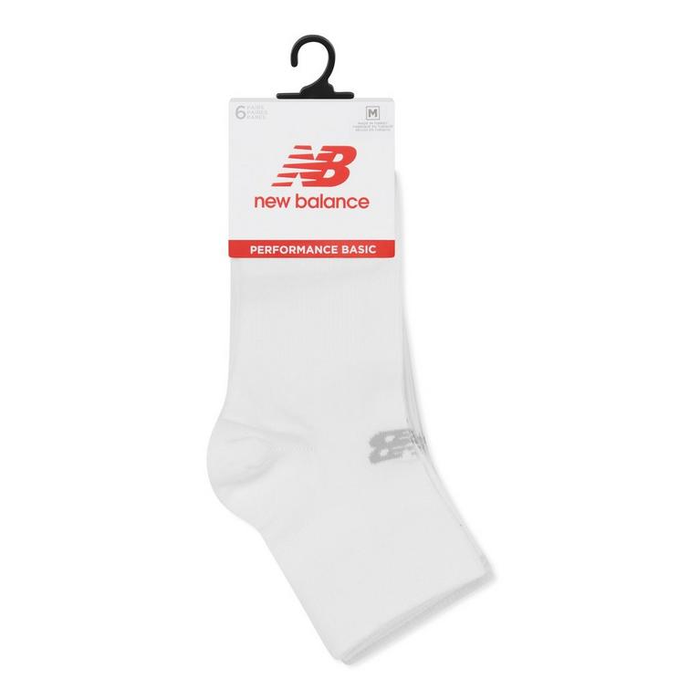 Blanc - New Balance - NB 6 Pack of Ankle Socks - 2