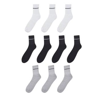 Donnay 10 Pack Quarter Socks Plus Size Mens