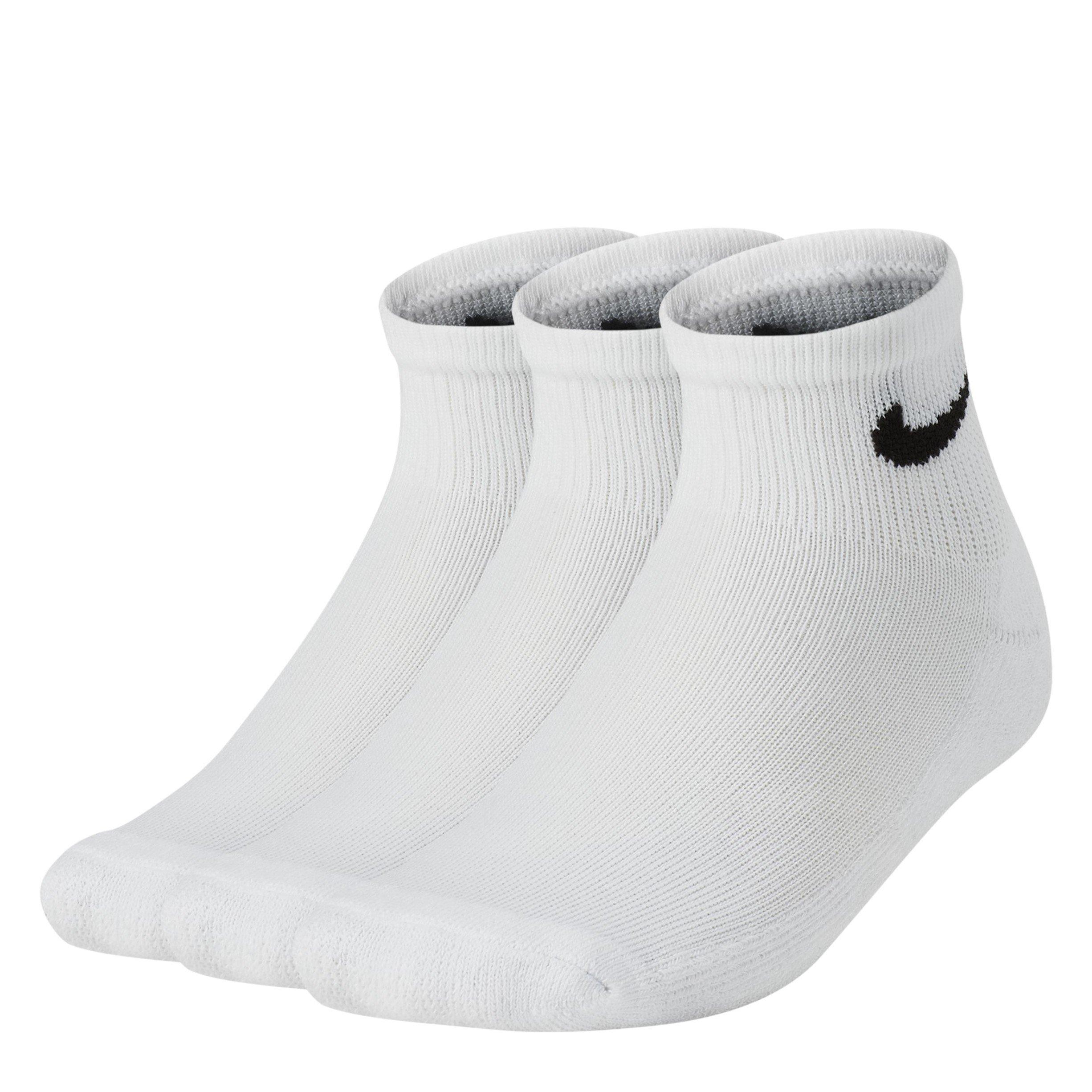White - Nike - Basic Quater Socks 3-Pack Childrens - 1