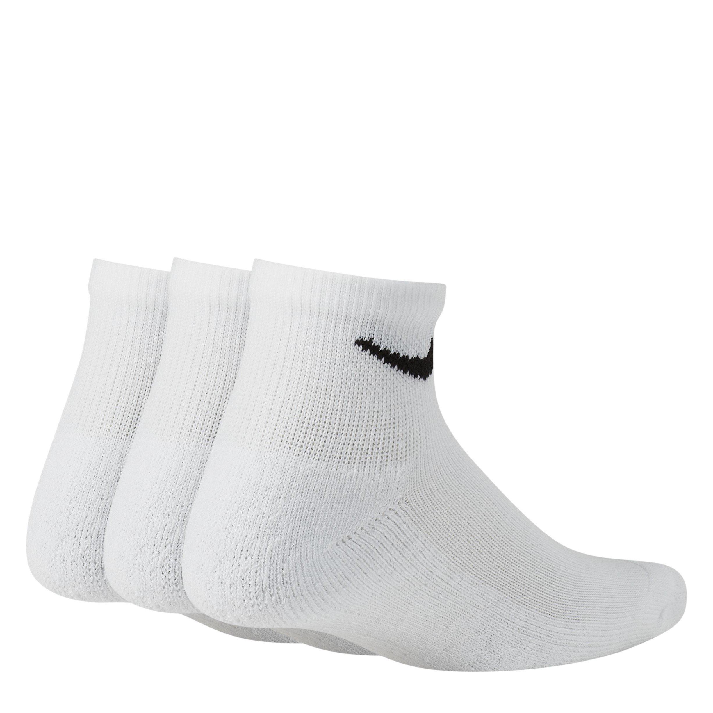 White - Nike - Basic Quater Socks 3-Pack Childrens - 2