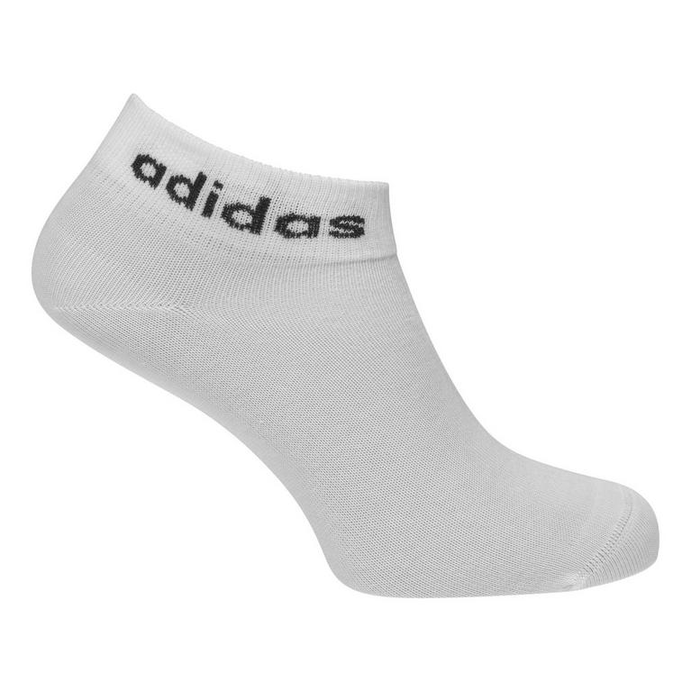 Blanc/Noir - adidas - Essentials Ankle 3 Pack Socks - 2