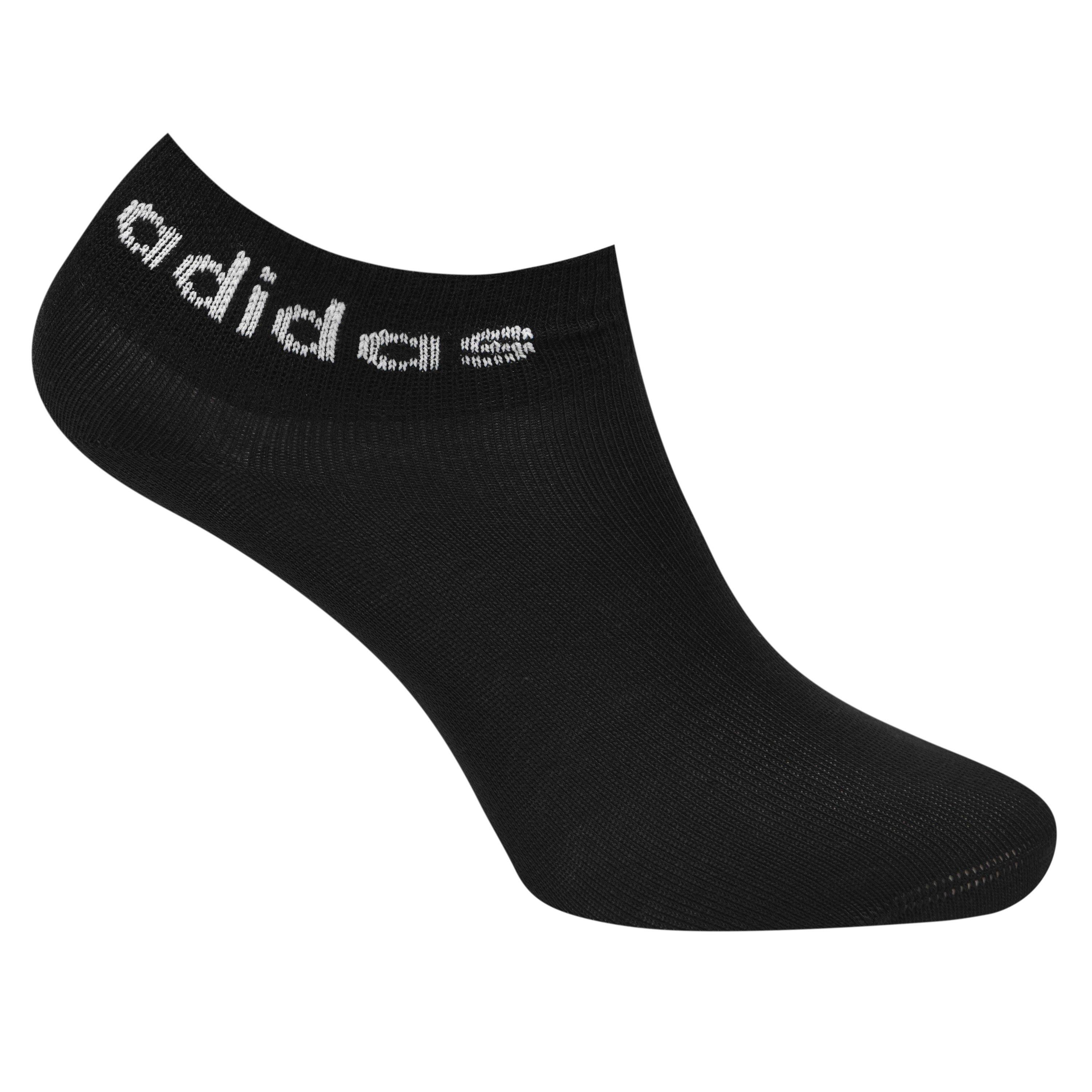 Schwarz/Weiß - adidas - Essentials Ankle 3 Pack Socks - 2