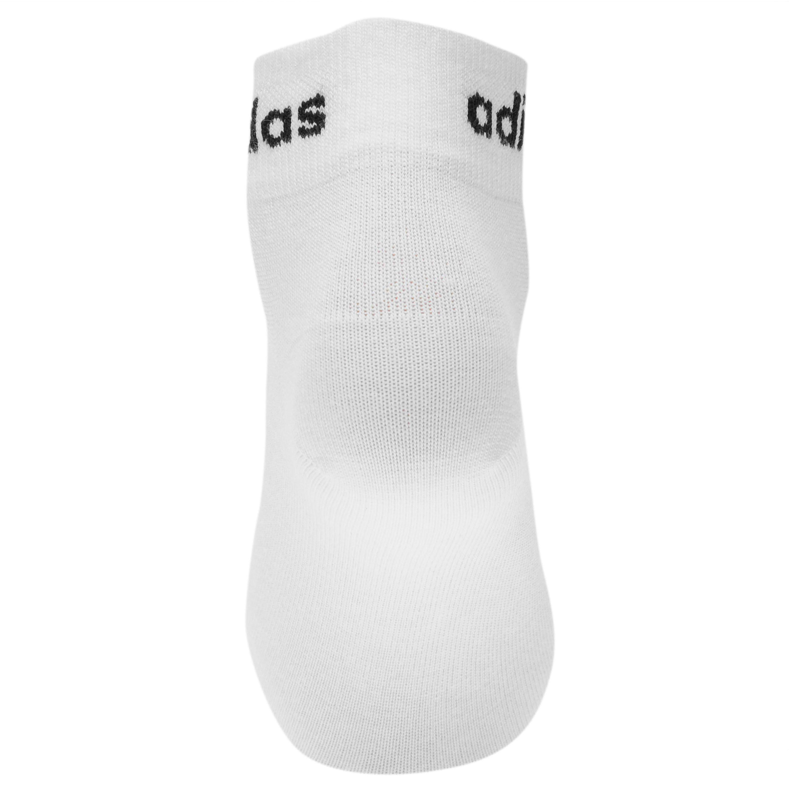 White/Black - adidas - Essentials Ankle 3 Pack Socks - 3