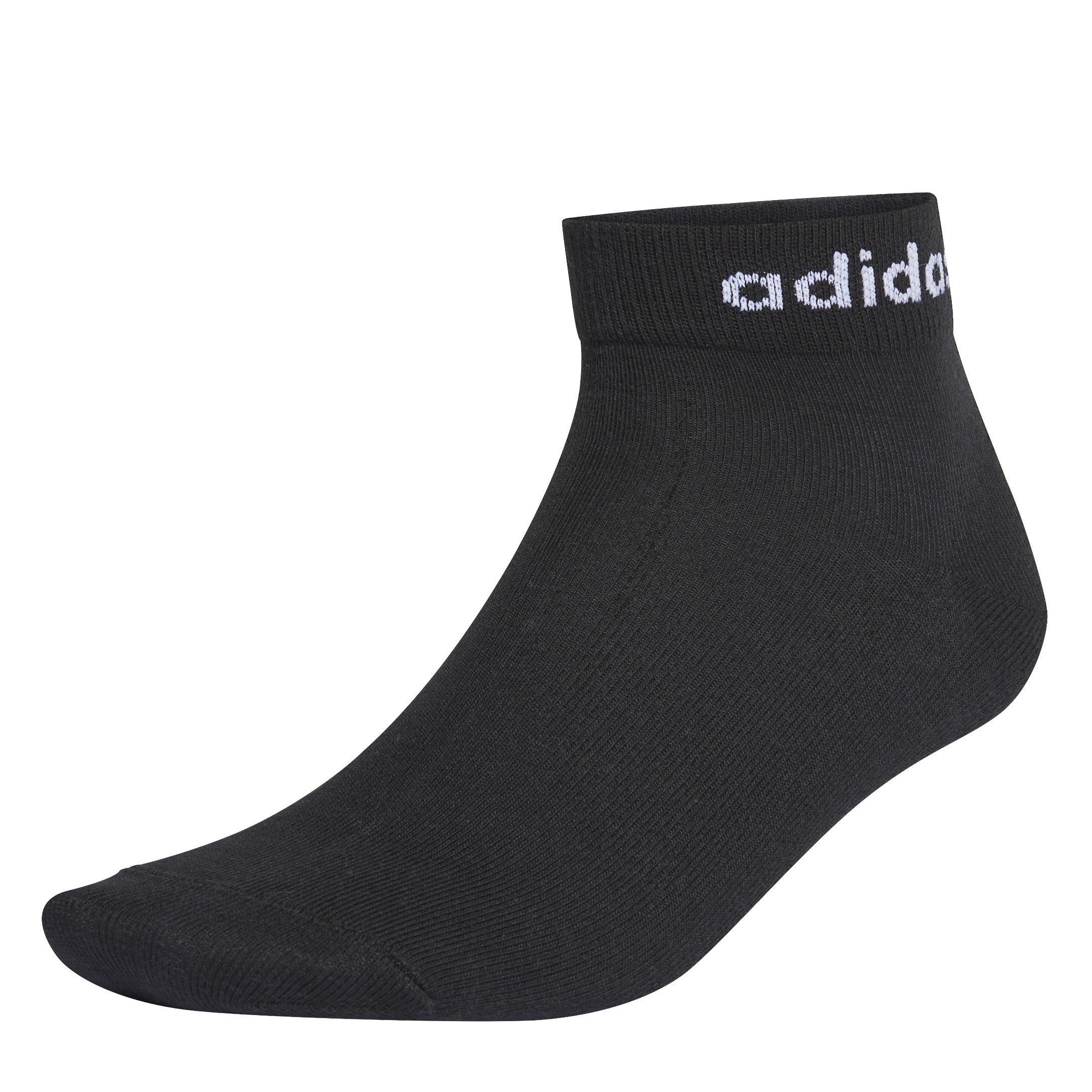 Noir/Blanc - adidas - Essentials Ankle 3 Pack Socks - 2