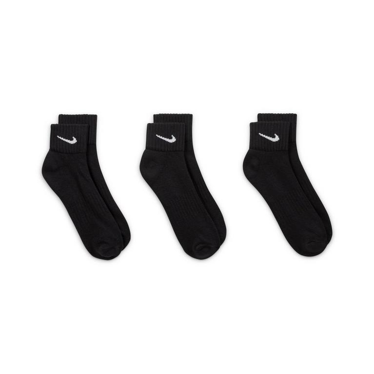 Noir - Nike - Cushion Training Ankle Socks (3 Pairs) - 7