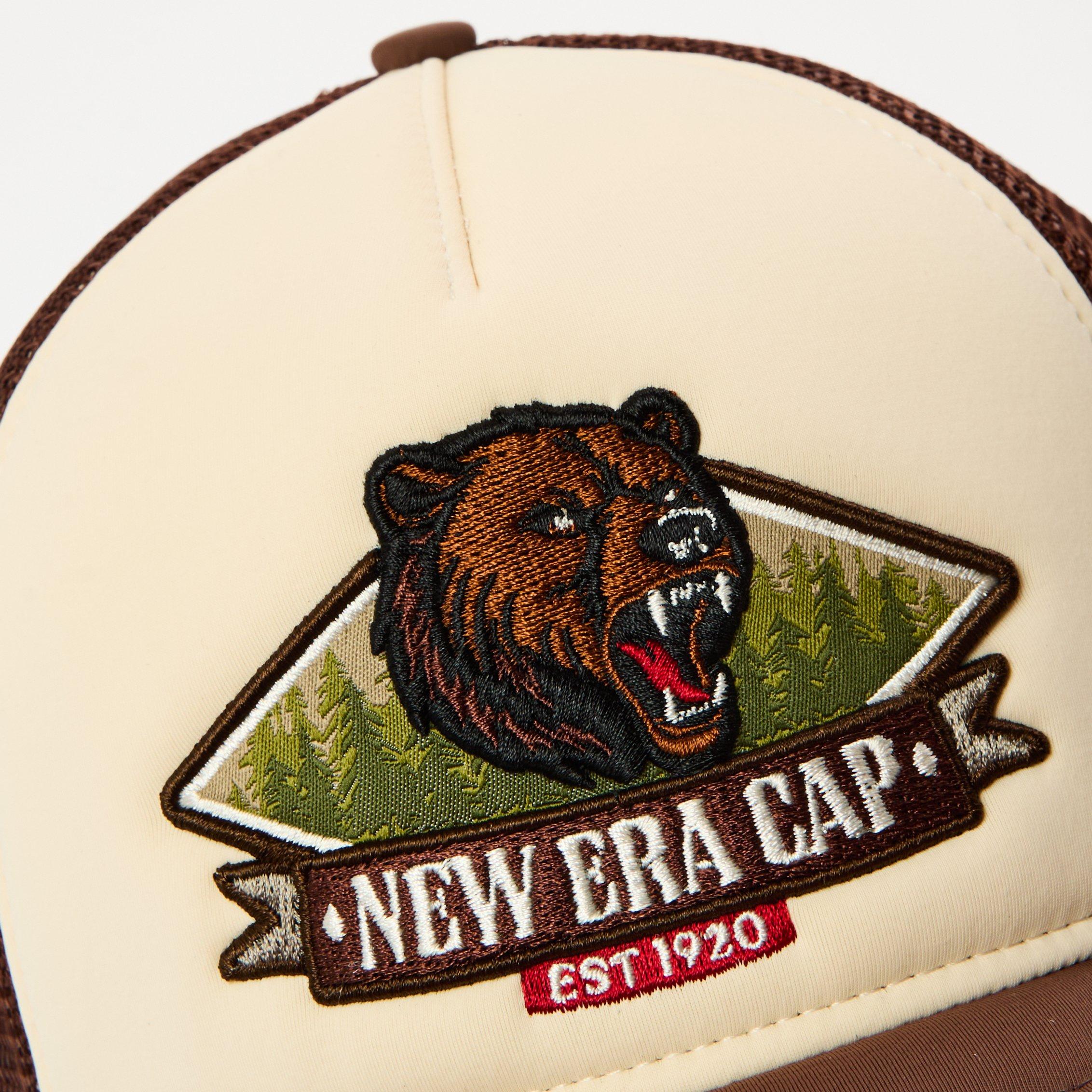 Brown / Cream - New Era - Graphic Trucker Cap - 4