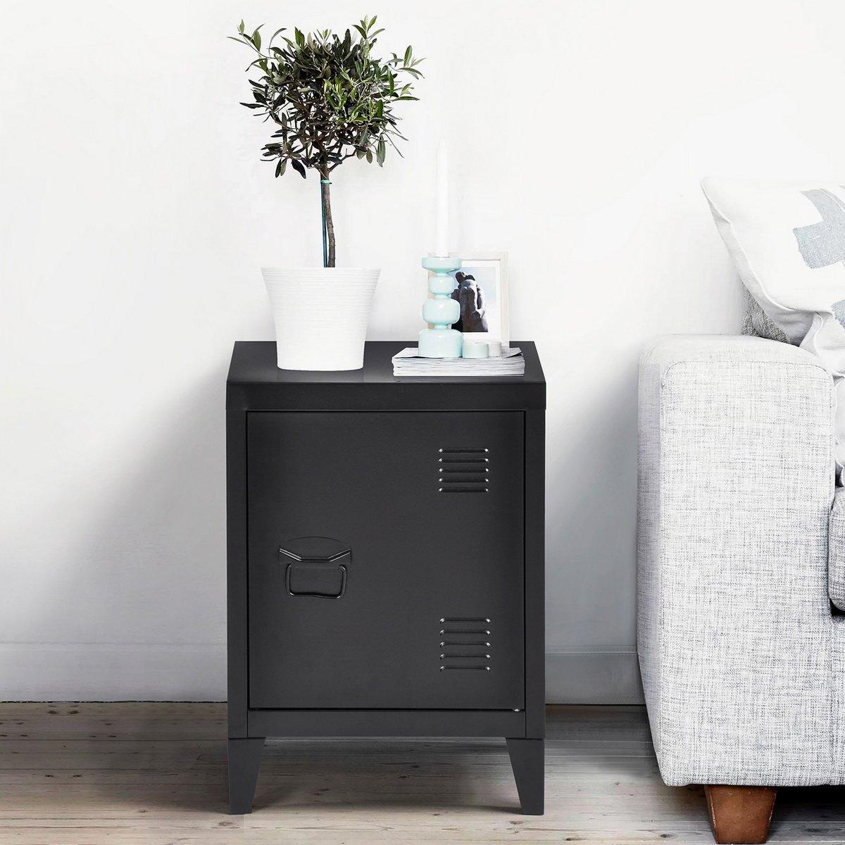 Modern Metal Bedside Cabinet