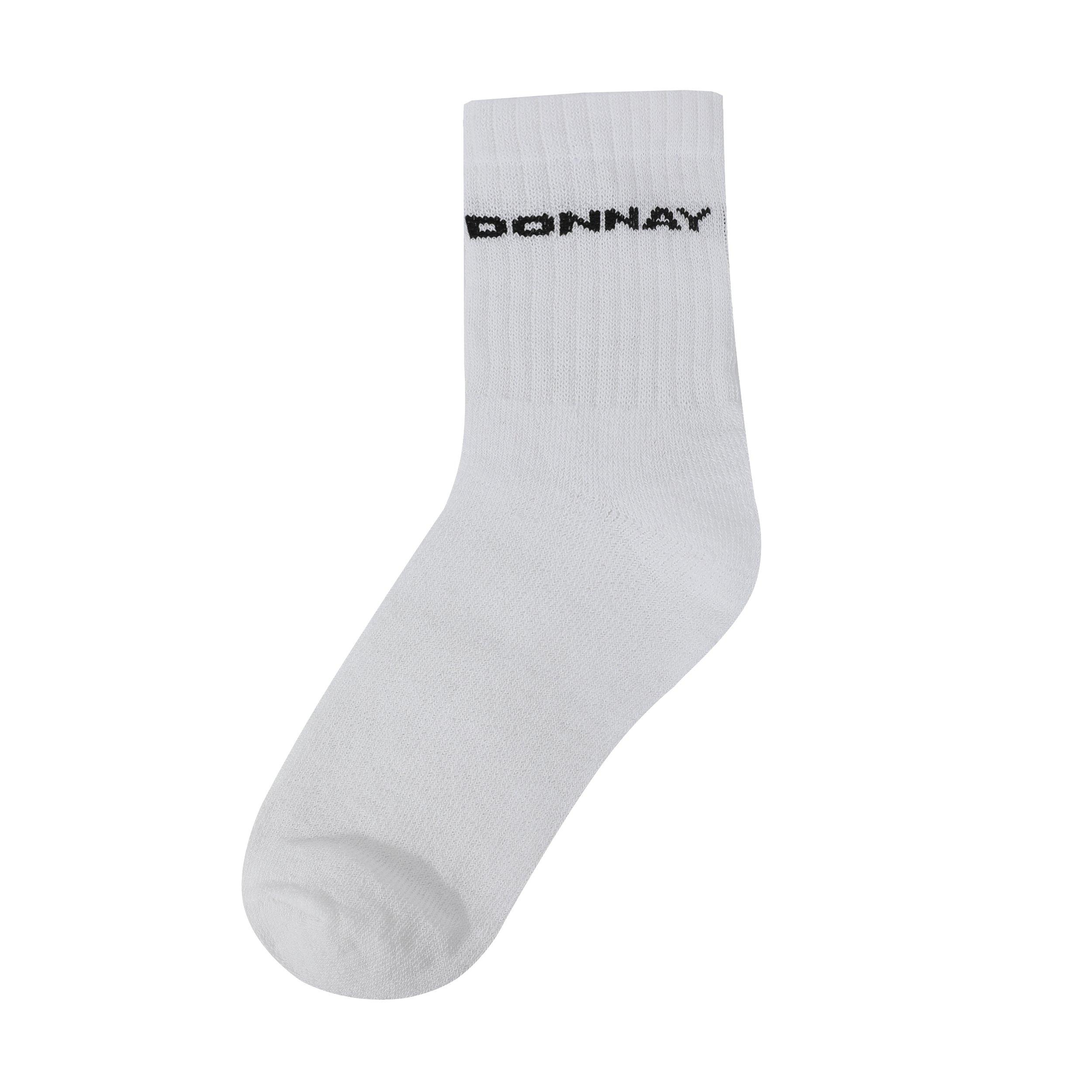 White - Donnay - 10 Pack Quarter Socks - 3