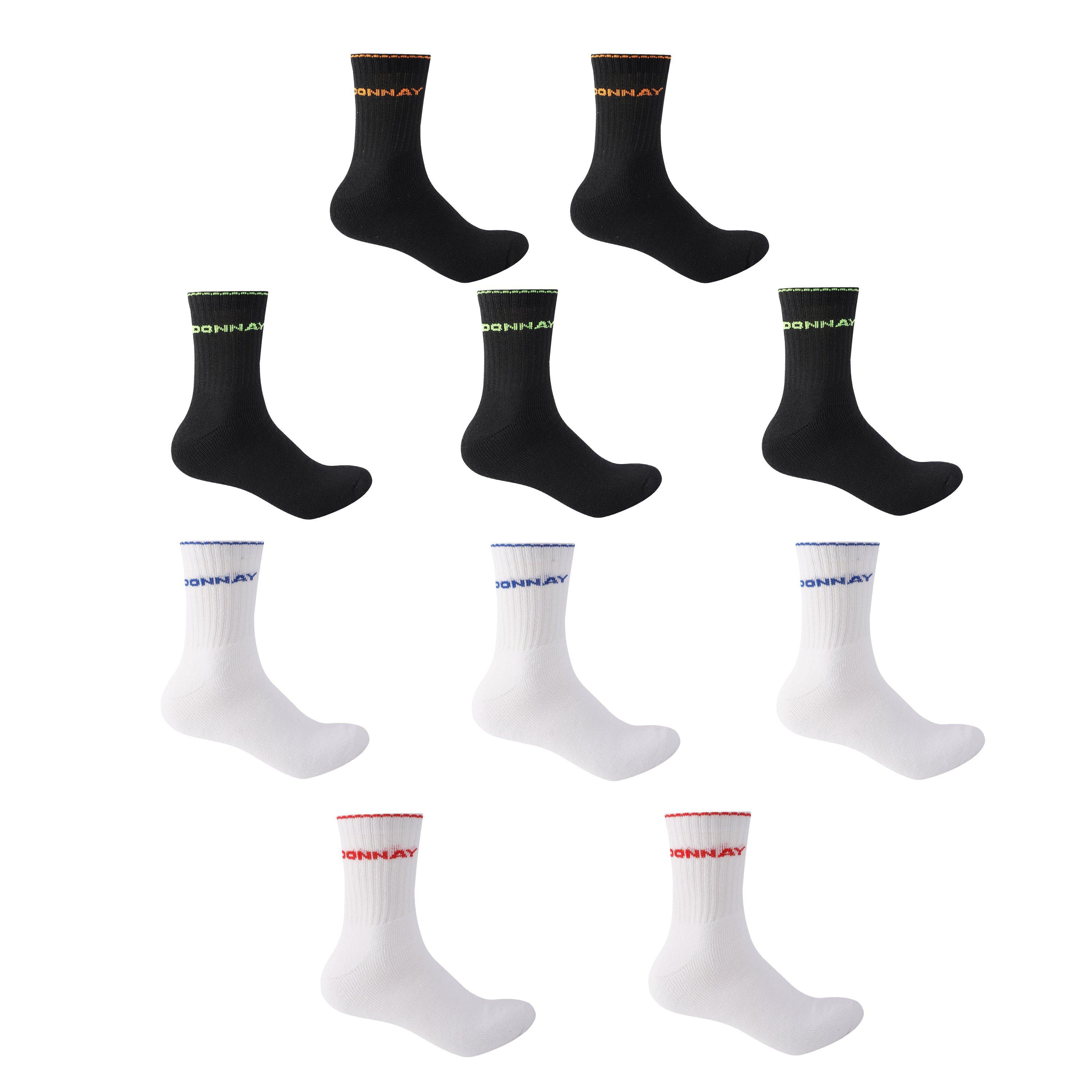 Donnay  10 Pack Quarter Socks - Bright Asst - Mens 7-11