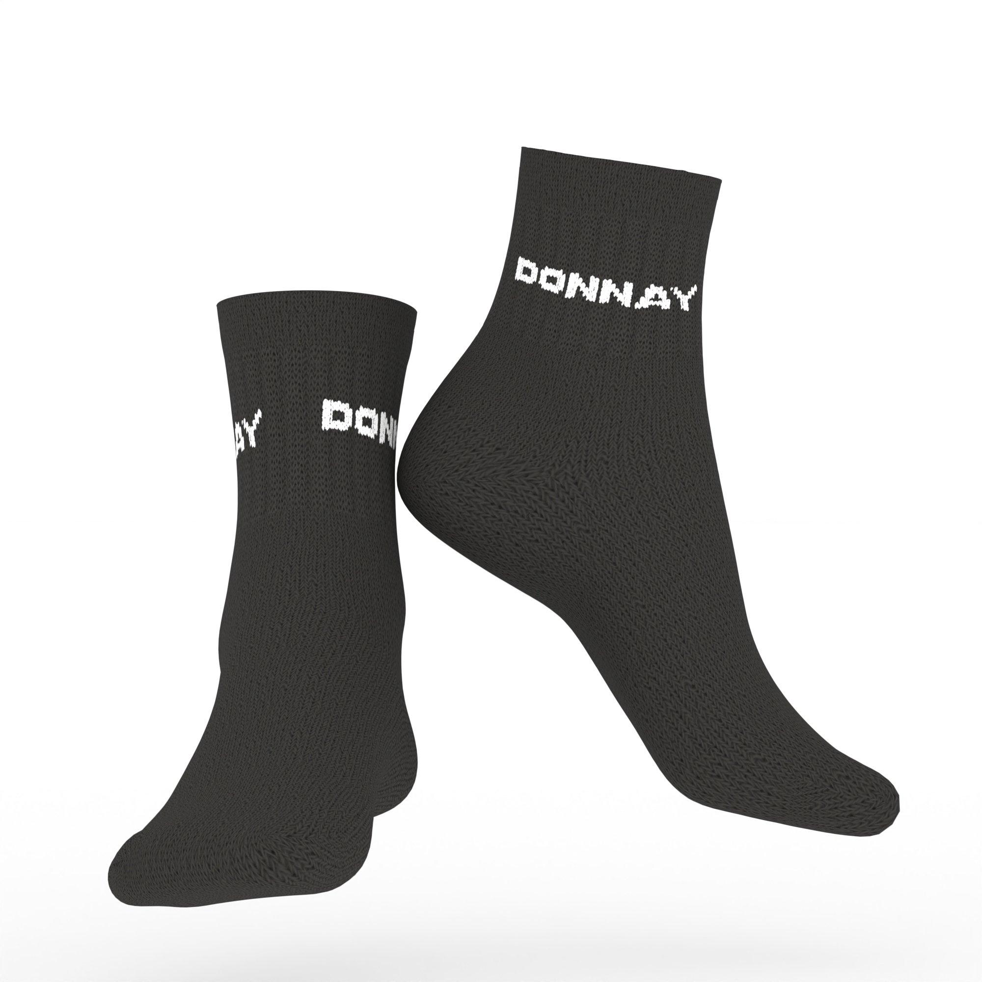 Black - Donnay - 10 Pack Quarter Socks - 2