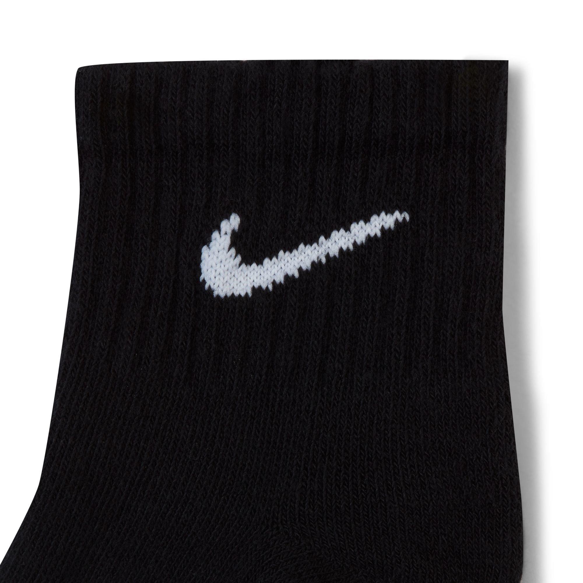 Black/White - Nike - Nike 3Pk Quarter Sox Jn00 - 4