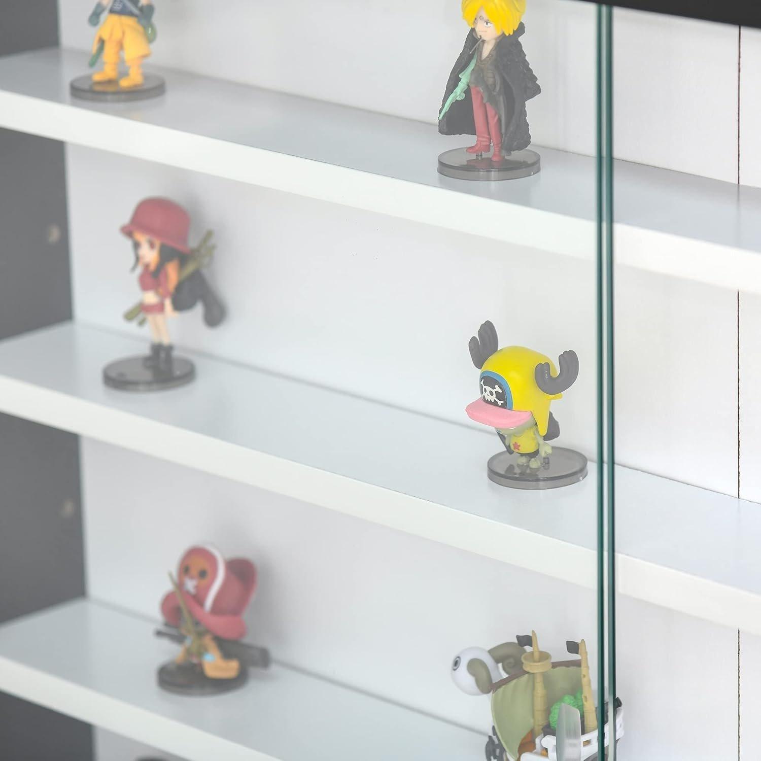 Black - HOMCOM - 5-Tier Wall Display Shelf Unit Cabinet¿ - 8