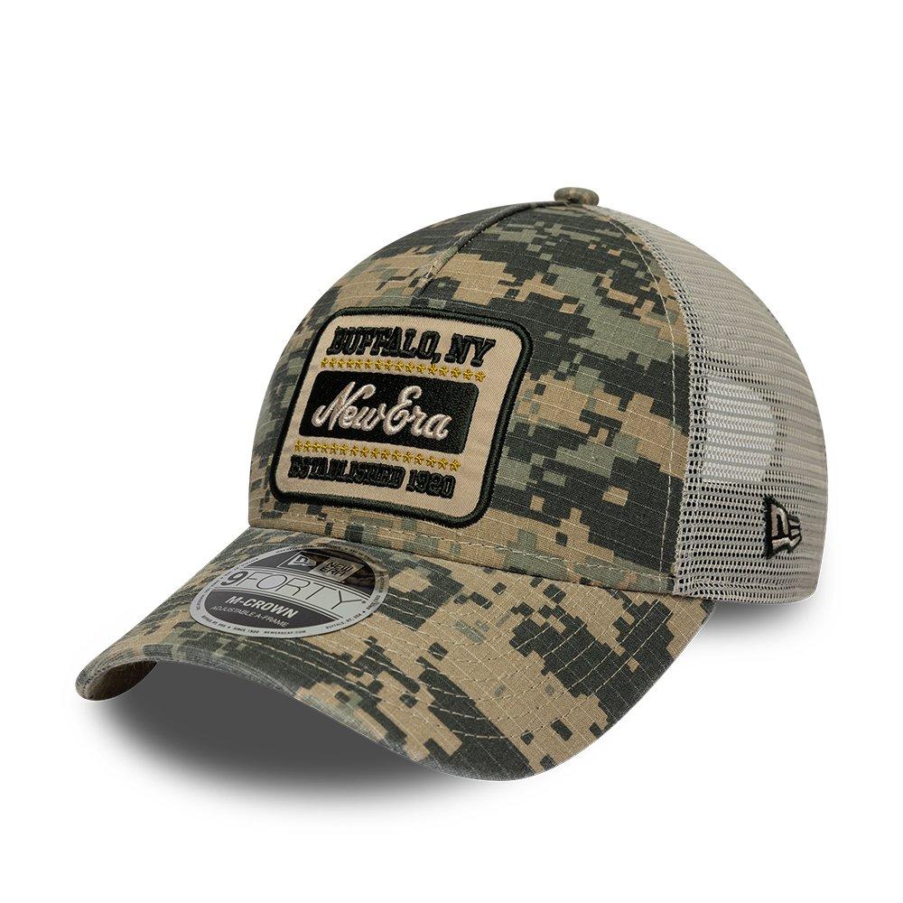 NE Camo/Black - New Era - 9FORTY M-Crown Camo Snapback Trucker Cap - 1