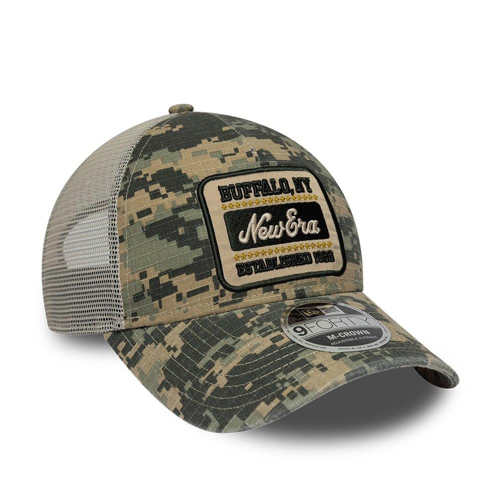 NE Camo/Black - New Era - 9FORTY M-Crown Camo Snapback Trucker Cap - 3
