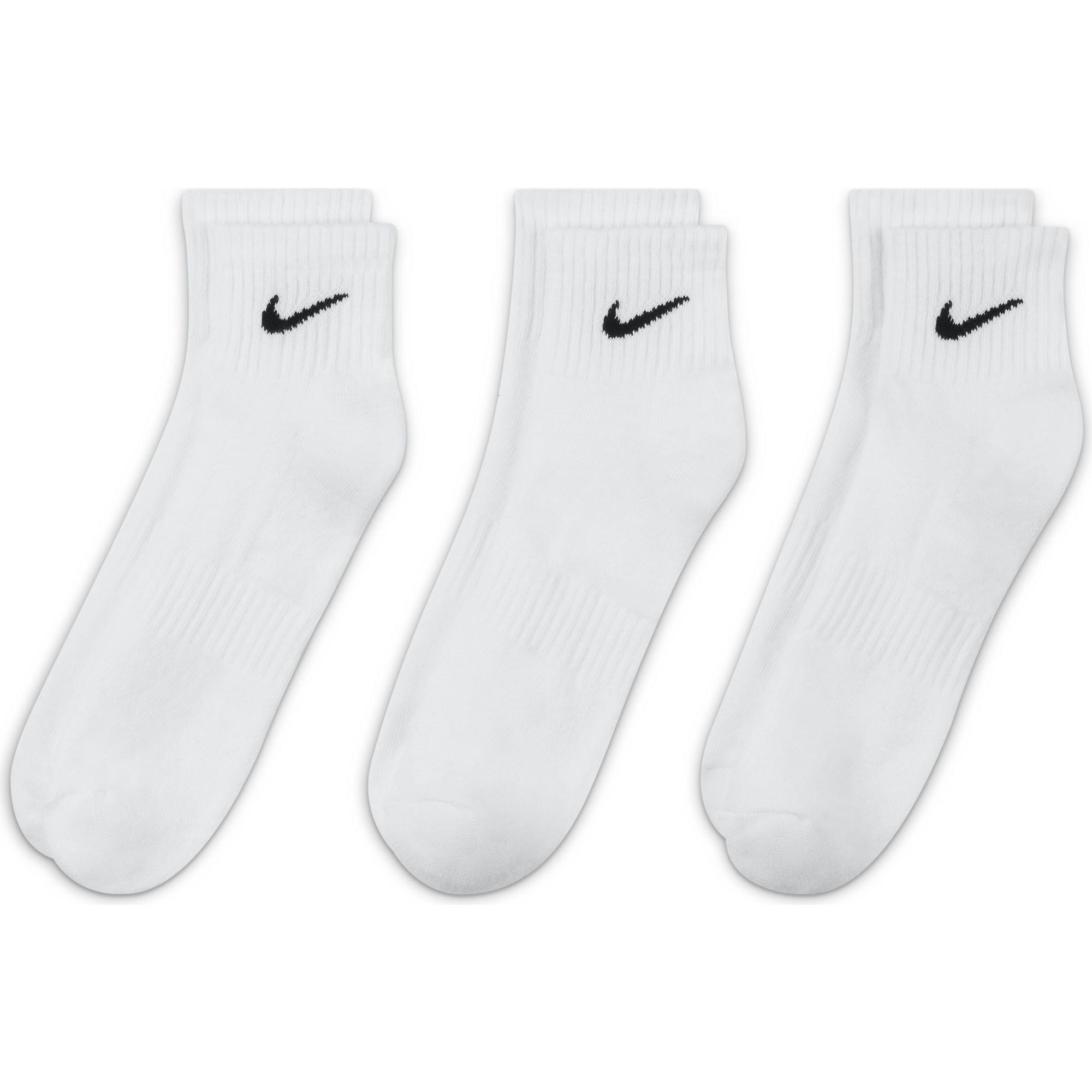 Wit/Zwart - Nike - Three Pack Quarter Socks Mens - 1