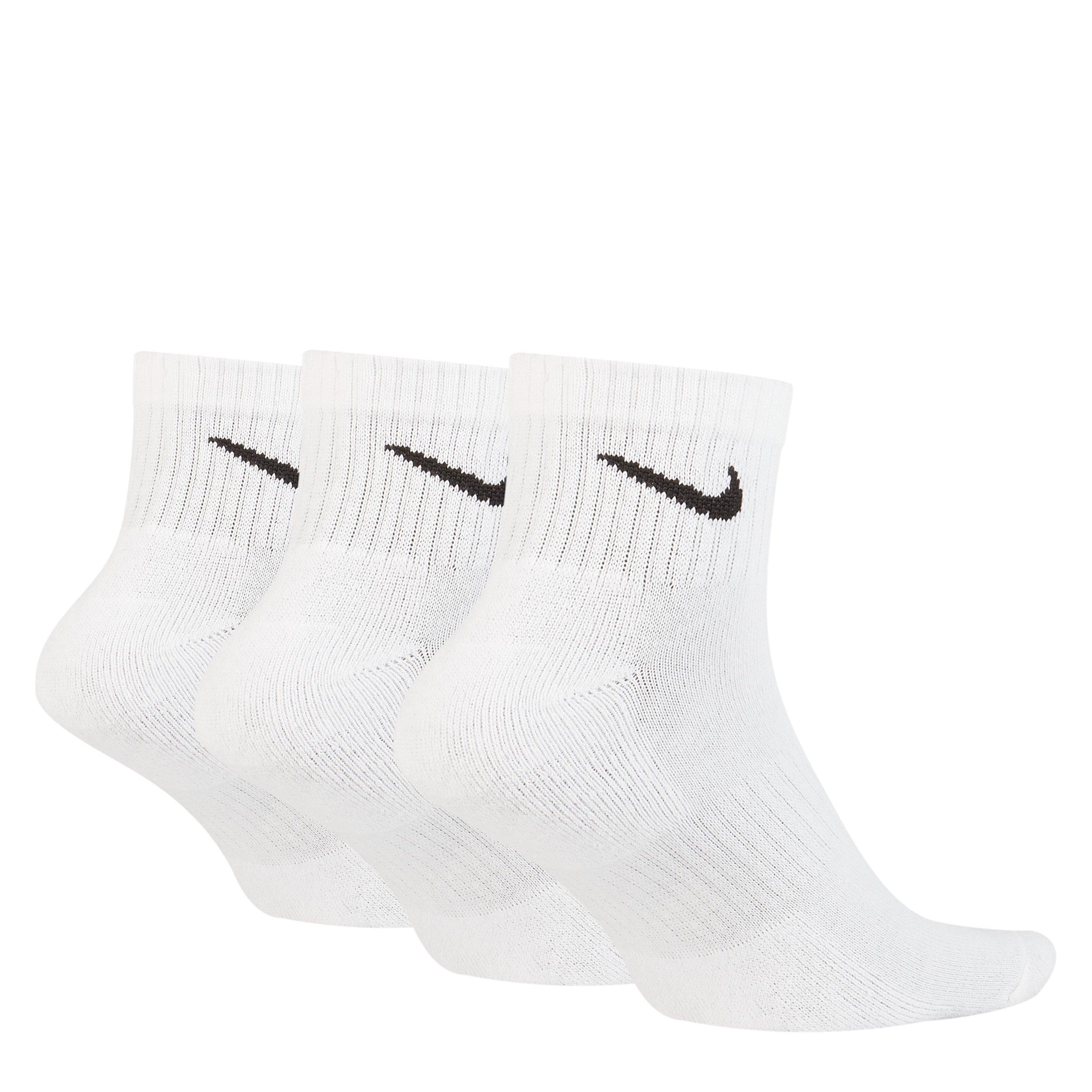 Wit/Zwart - Nike - Three Pack Quarter Socks Mens - 2