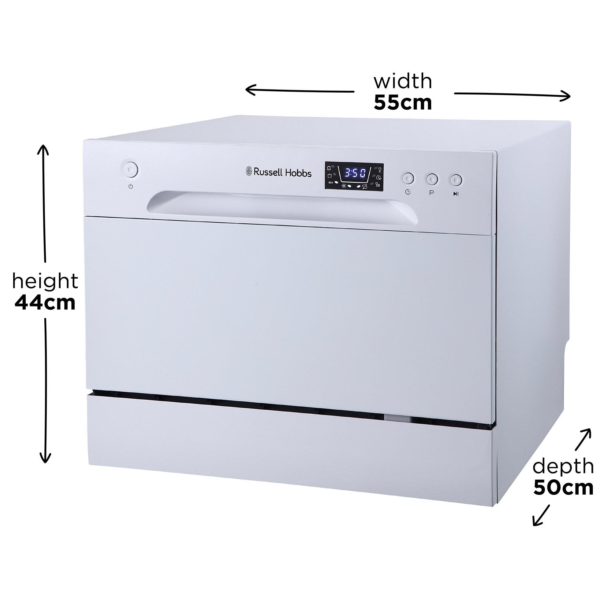 White - Russell Hobbs - Russell Hobbs RHTTDW6W Table Top Dishwasher - 2