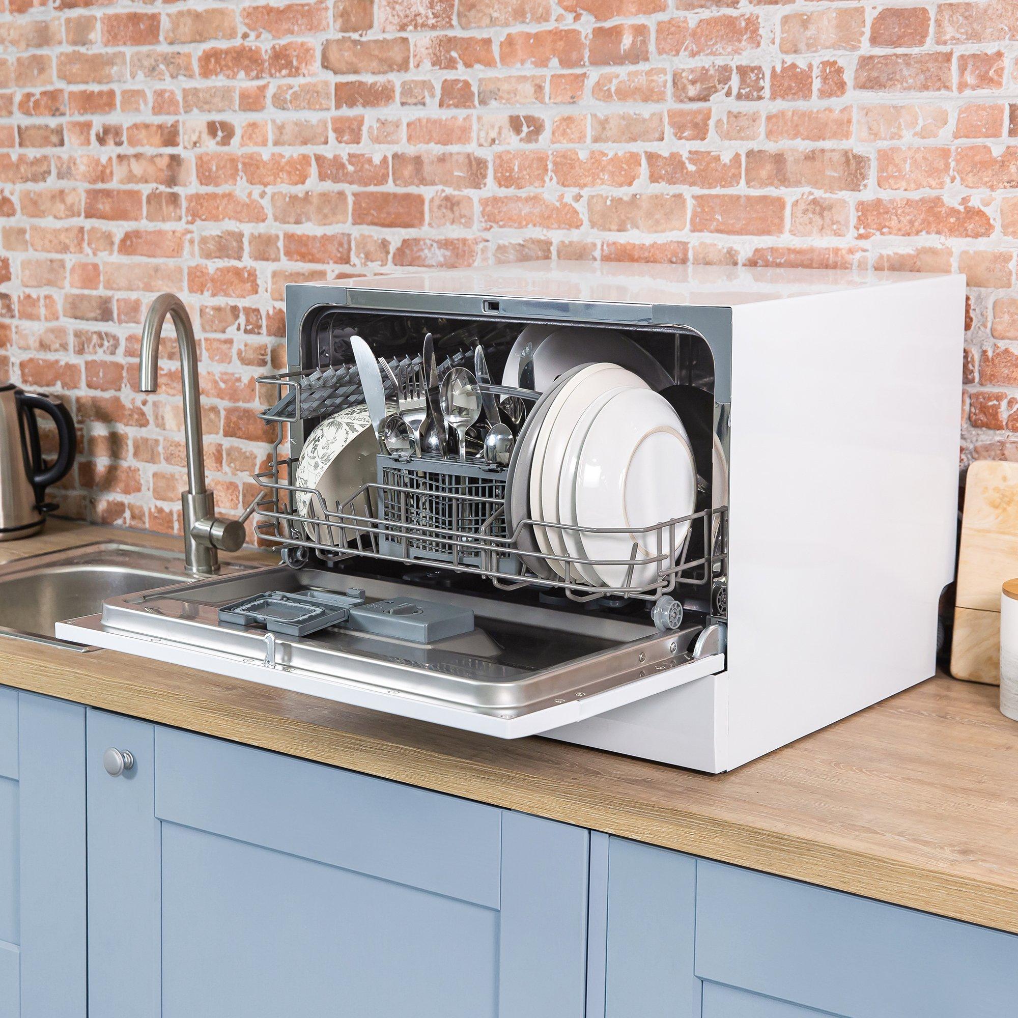 White - Russell Hobbs - Russell Hobbs RHTTDW6W Table Top Dishwasher - 3