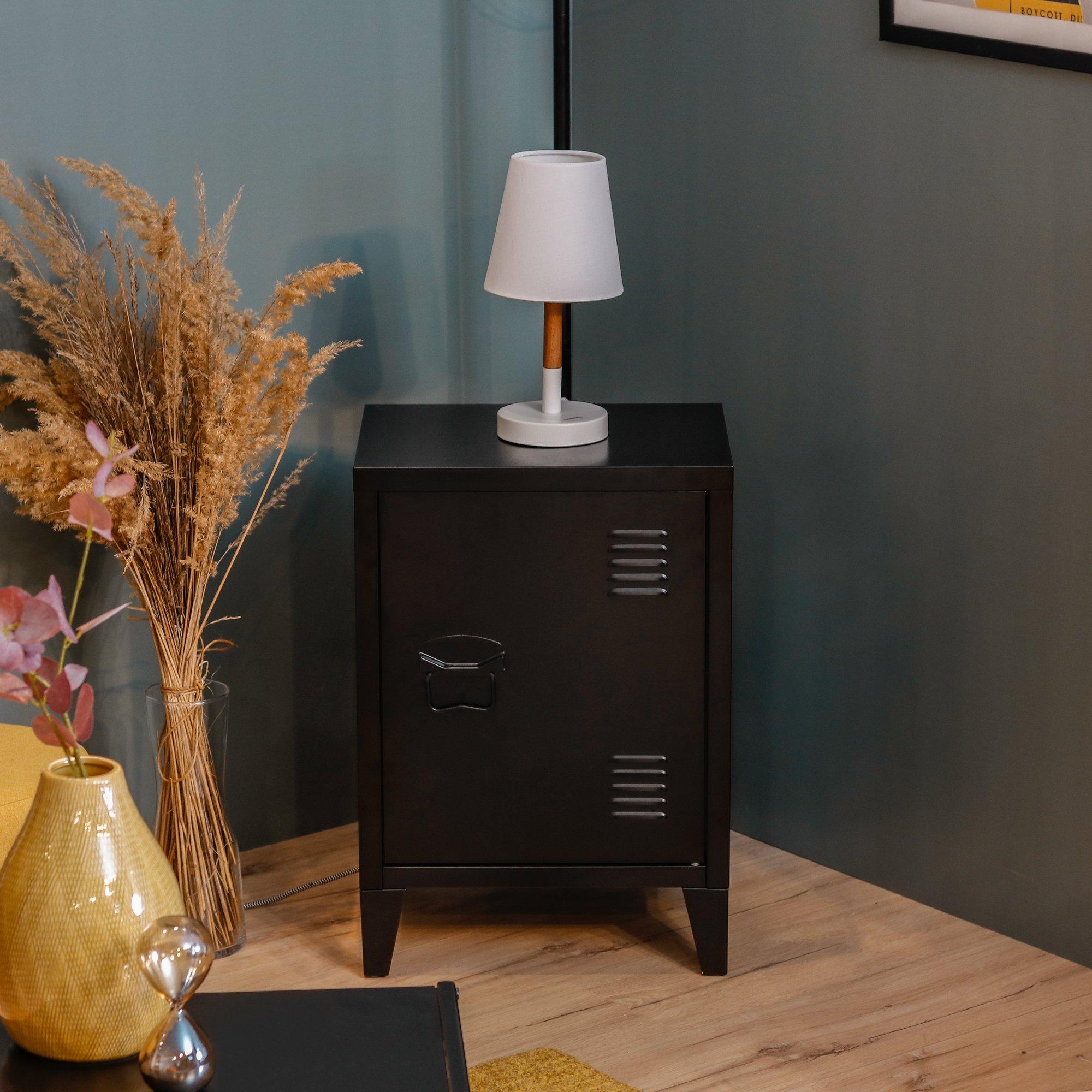 Black - Urban Meuble - Durable Metal Storage Cabinet - 1