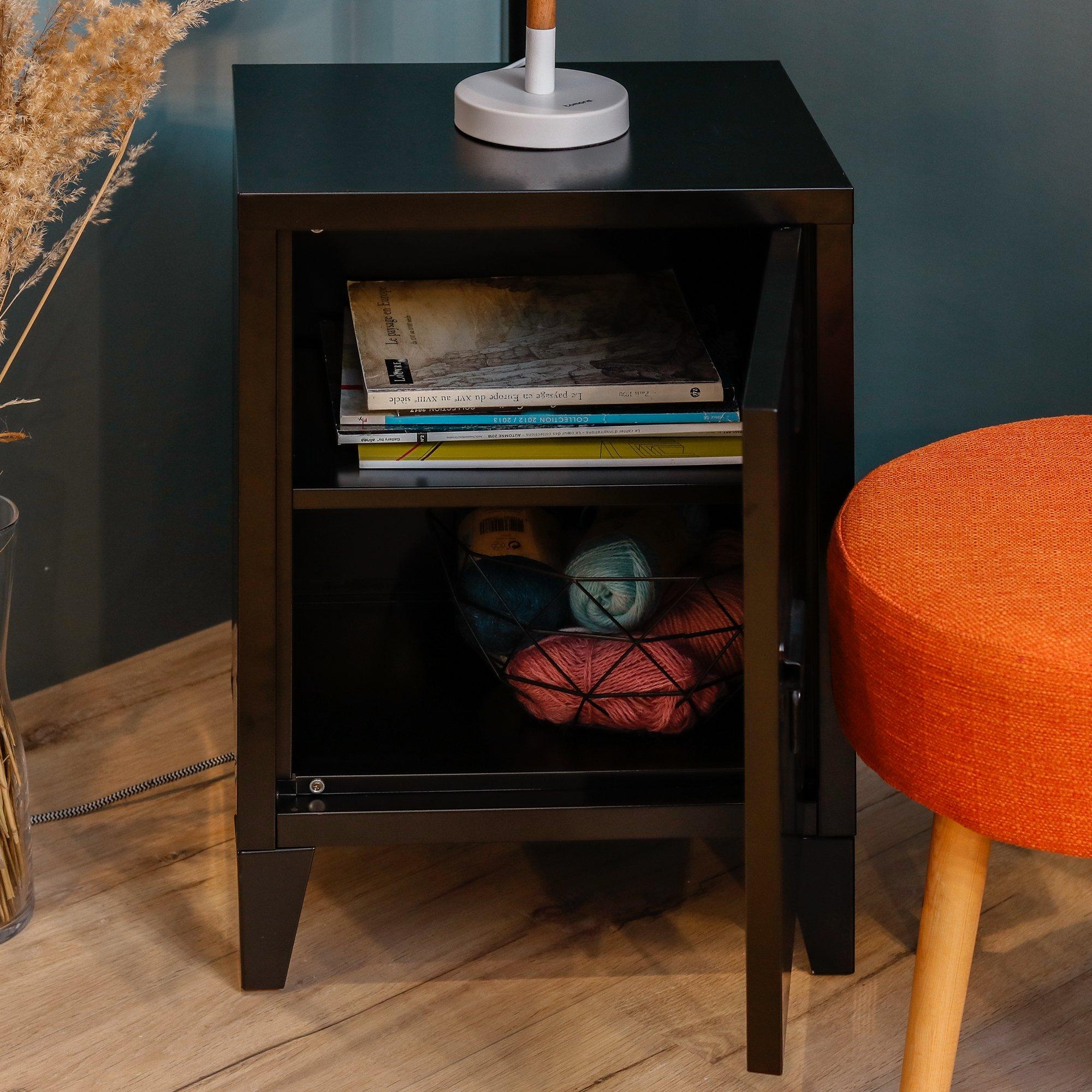 Black - Urban Meuble - Durable Metal Storage Cabinet - 3