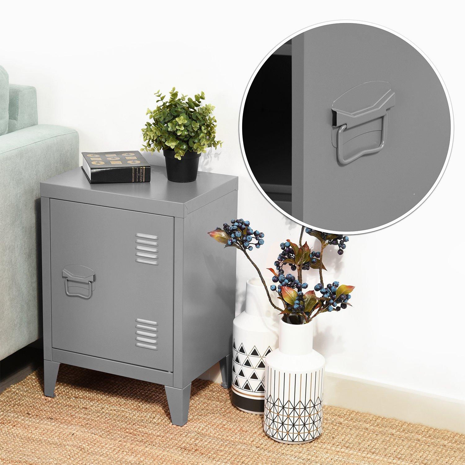 Grey - Urban Meuble - Compact Utility Storage Cabinet - 1