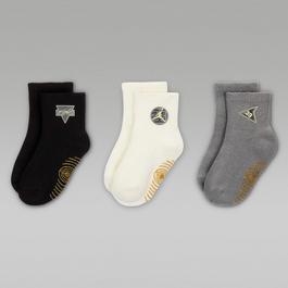 Air Jordan 3 Pack Quater Grip Socks Infants