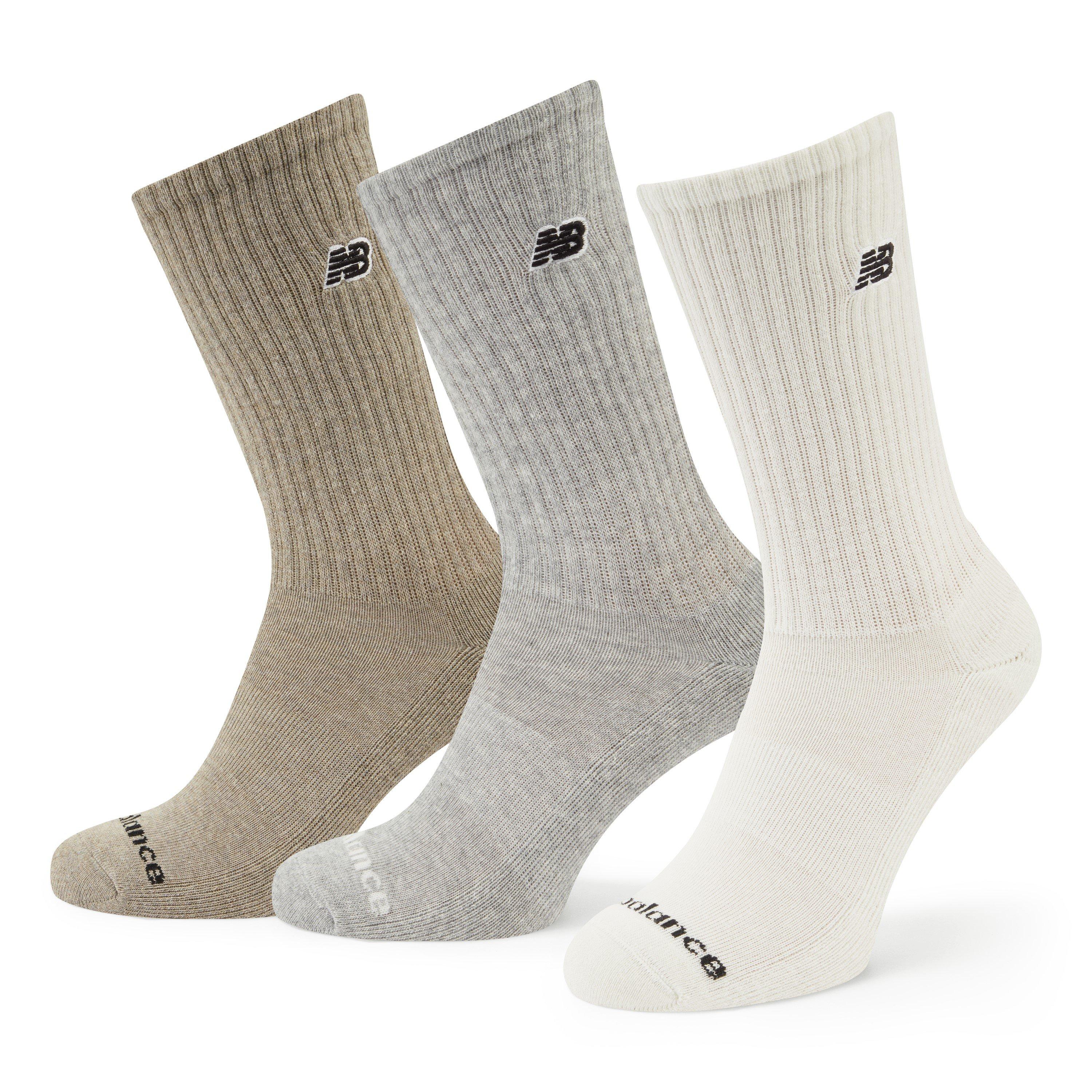 Grey/Stone/Wht - New Balance - NB 3pk Patch Ank Sock 64 - 2