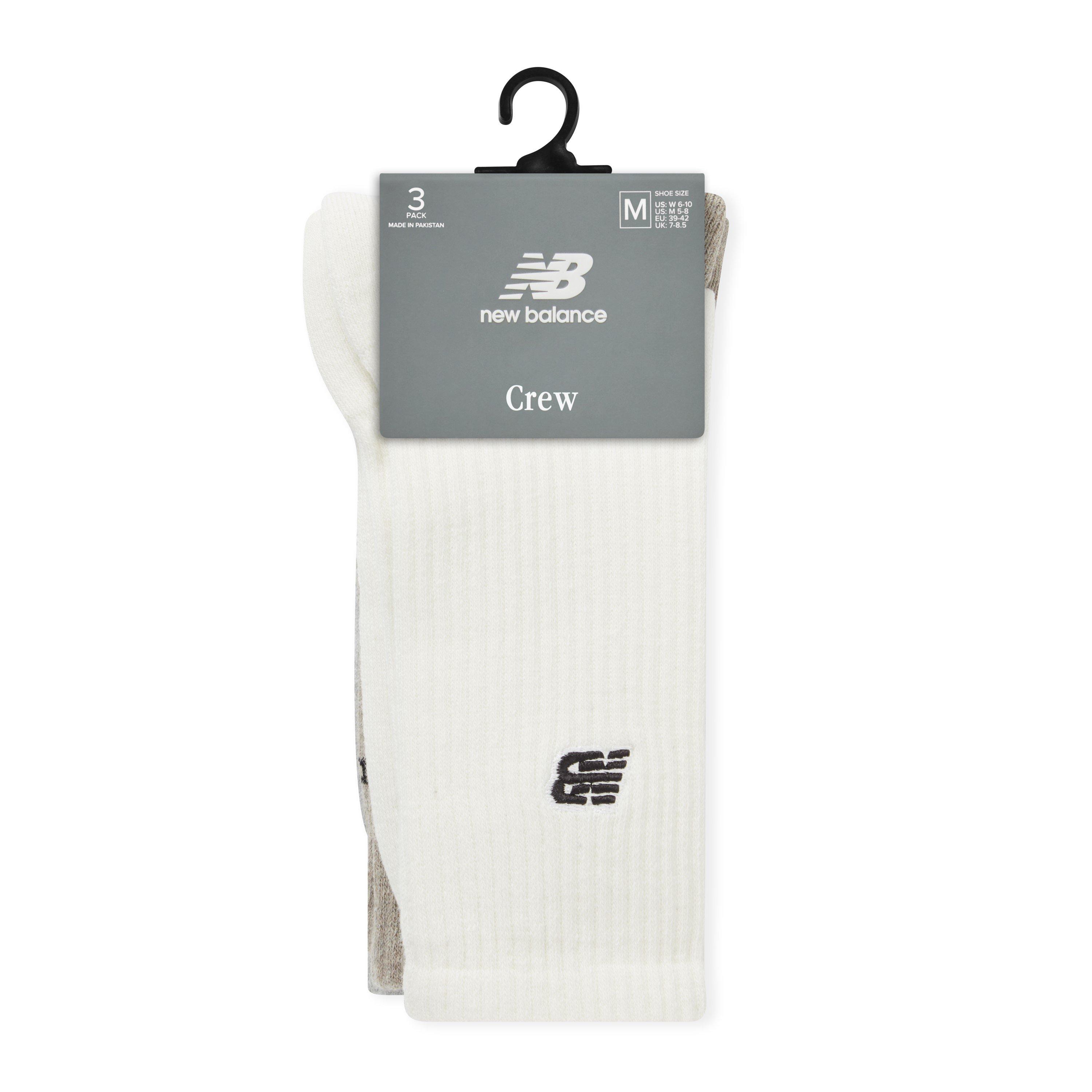 Grey/Stone/Wht - New Balance - NB 3pk Patch Ank Sock 64 - 3